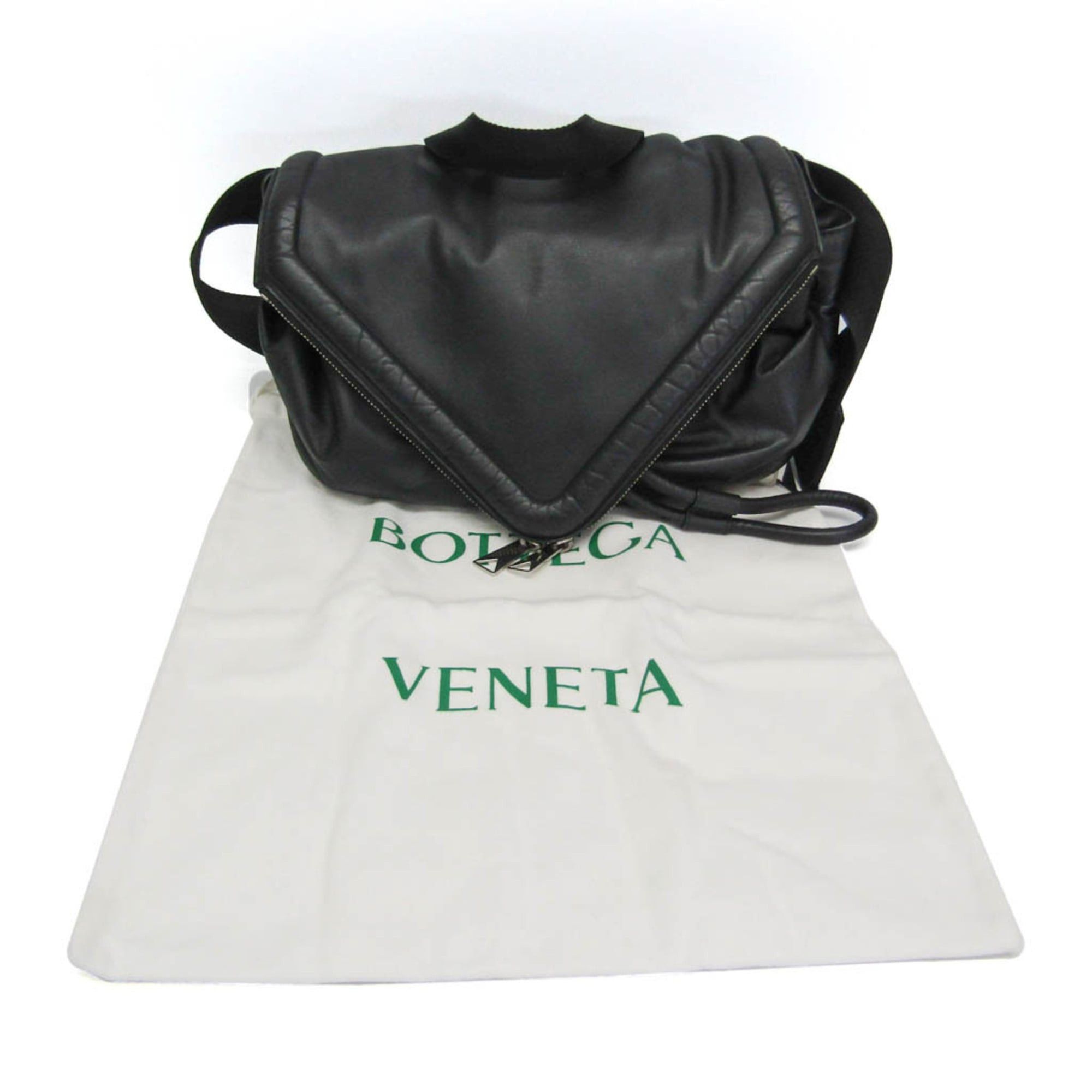 Bottega Veneta Bottega Veneta Beak Belt Bag 659419 Women's Leather Shoulder Bag Black Size ONE SIZE - 2 Thumbnail