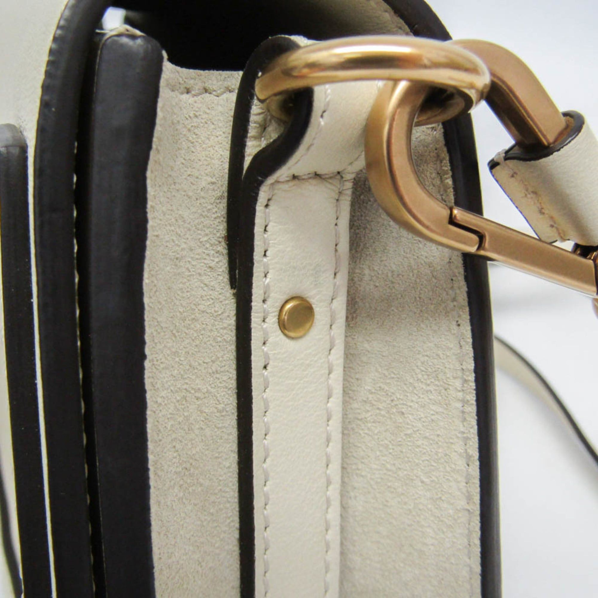 Chloe Chloé Nile Women's Leather Handbag,Shoulder Bag Off-white Size ONE SIZE - 5 Thumbnail