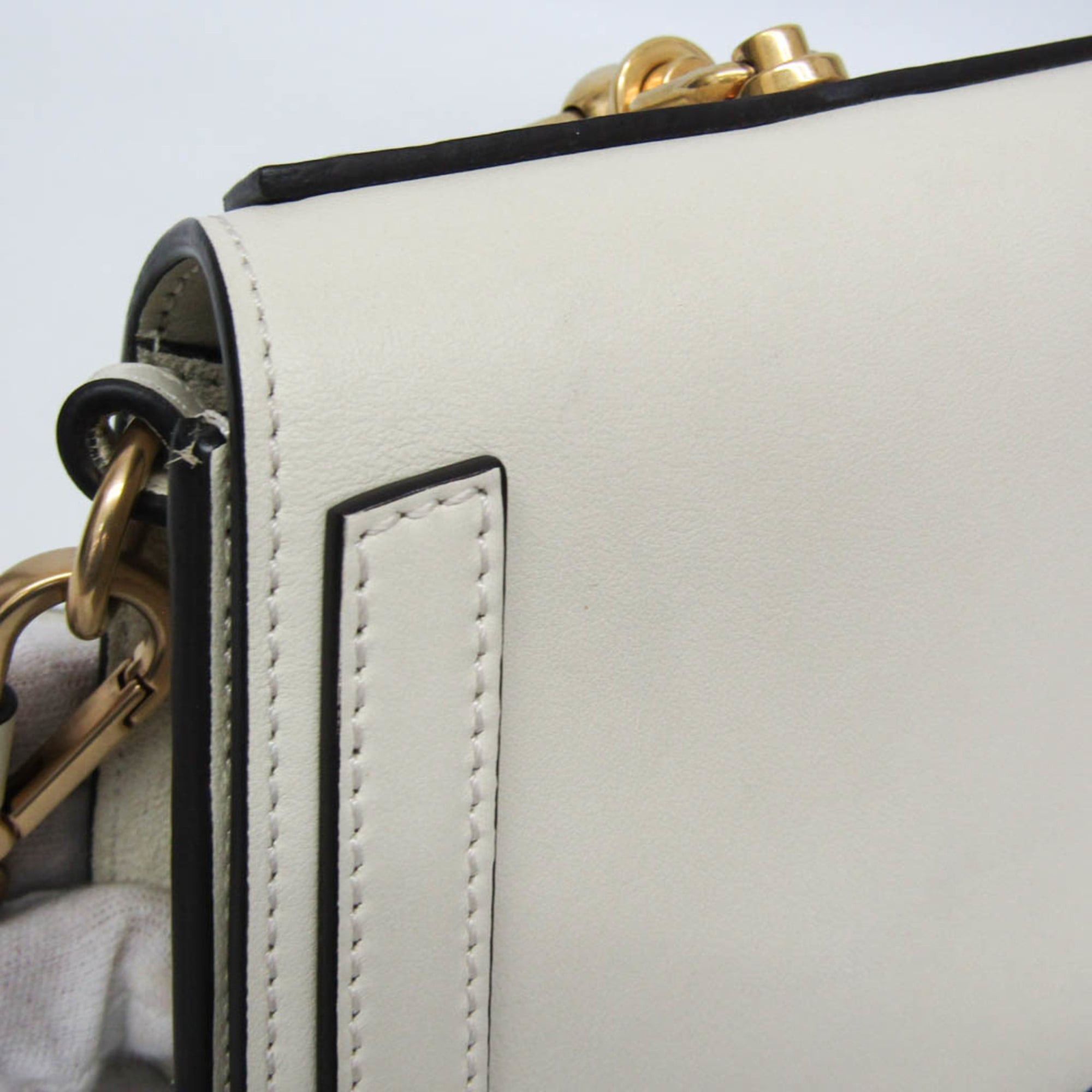 Chloe Chloé Nile Women's Leather Handbag,Shoulder Bag Off-white Size ONE SIZE - 4 Thumbnail