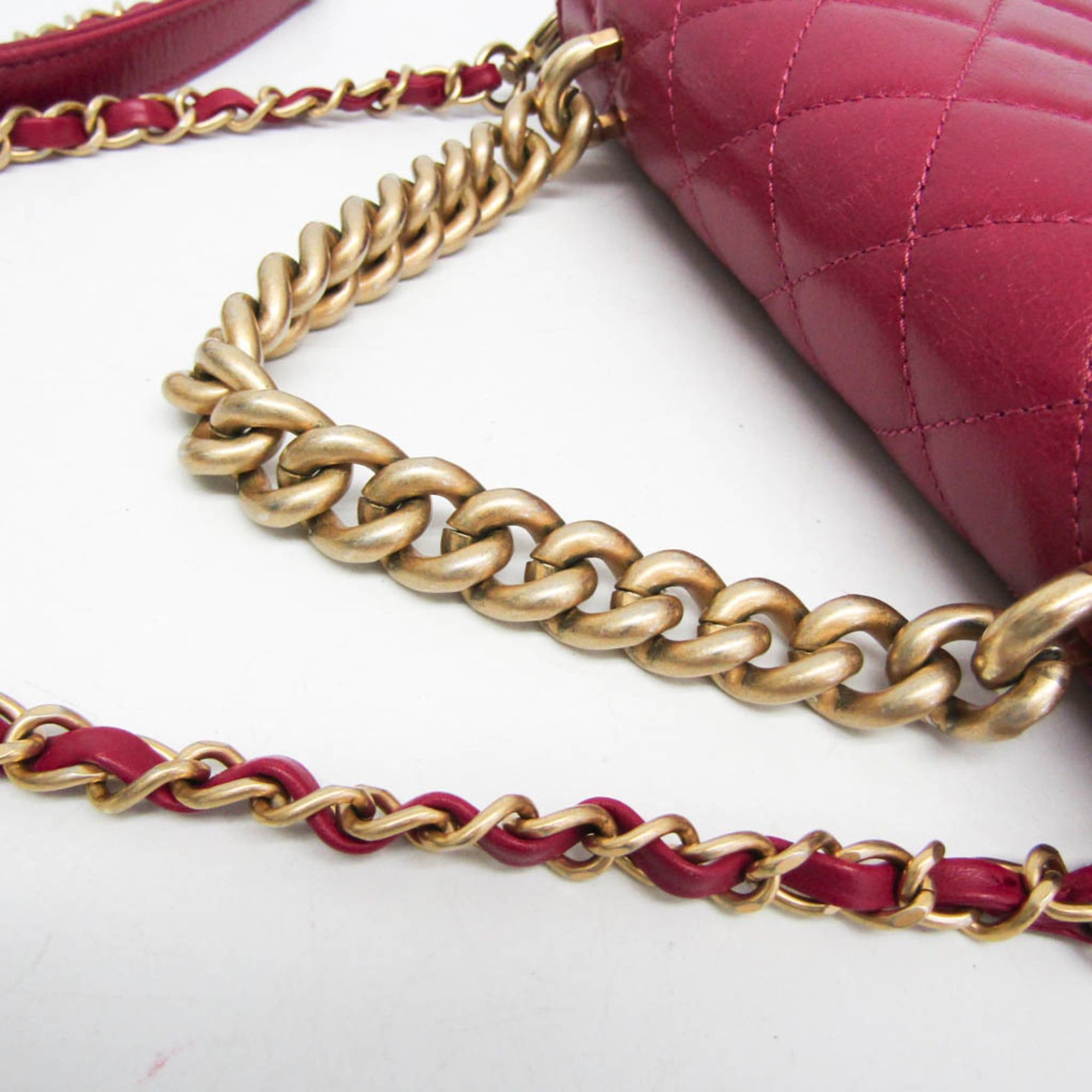 Chanel Chanel Matelasse Women's Leather Handbag,Shoulder Bag Pink Size ONE SIZE - 8 Thumbnail