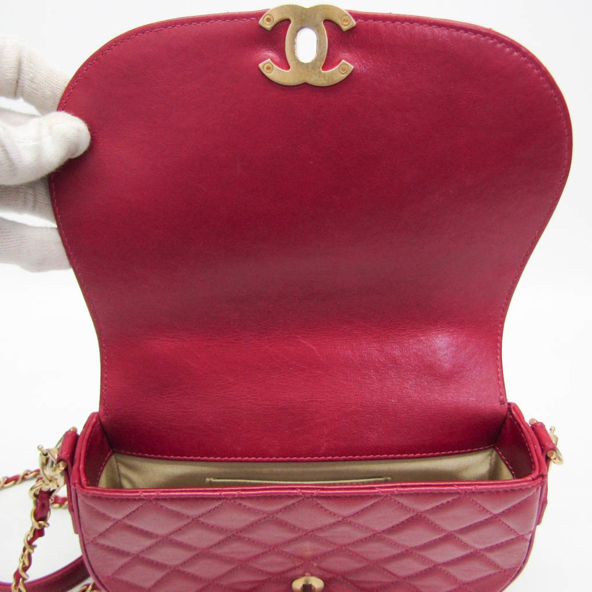 Chanel Chanel Matelasse Women's Leather Handbag,Shoulder Bag Pink Size ONE SIZE - 11 Thumbnail