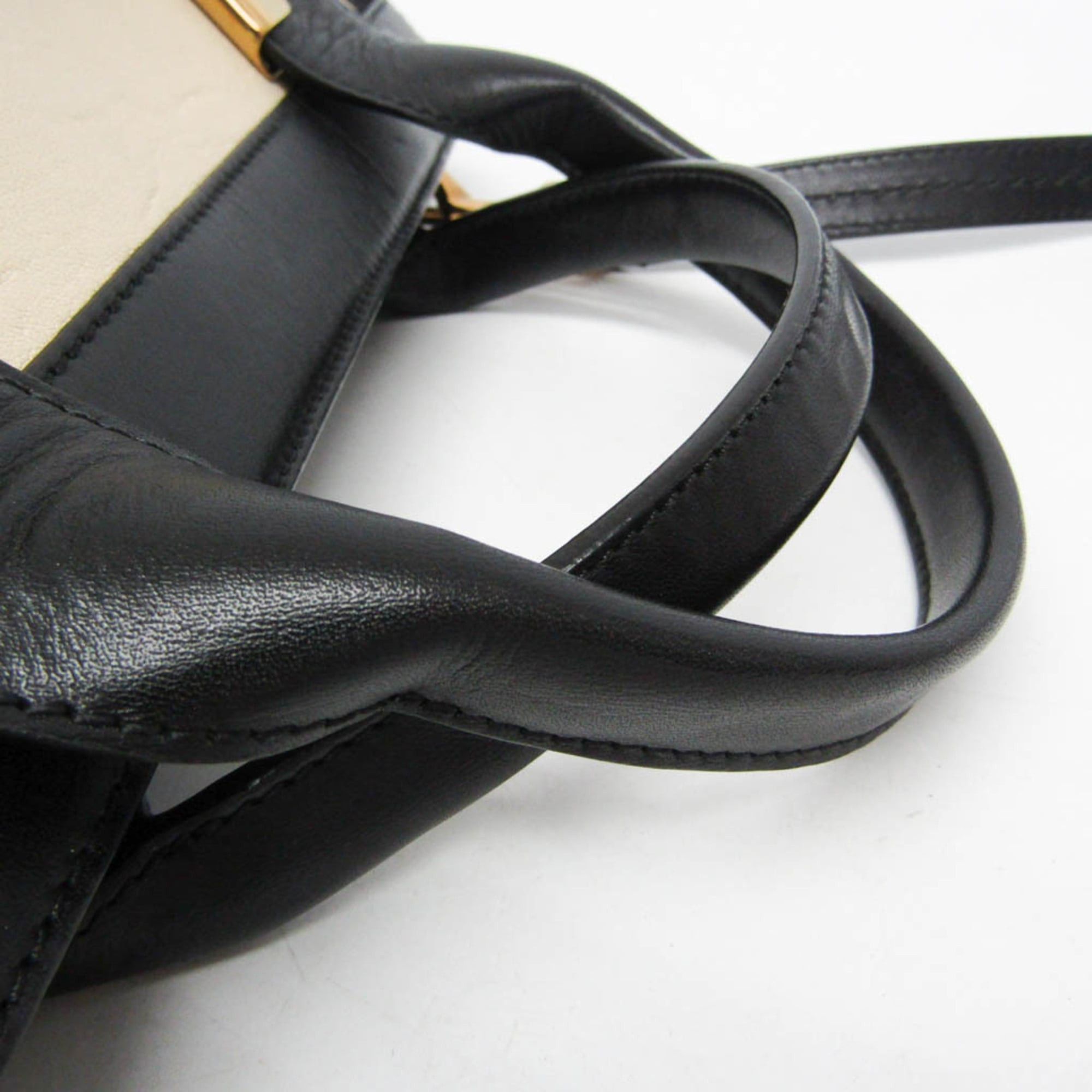 Chloe Chloé Alice Women's Leather Handbag,Shoulder Bag Black,Cream Size ONE SIZE - 9 Thumbnail