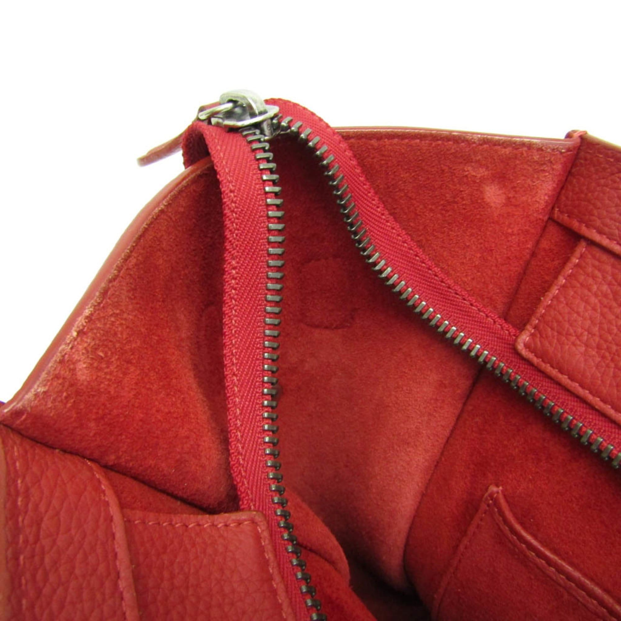 Celine Celine Luggage Micro Shopper 167793 Women's Leather Handbag Red Color Size ONE SIZE - 10 Thumbnail