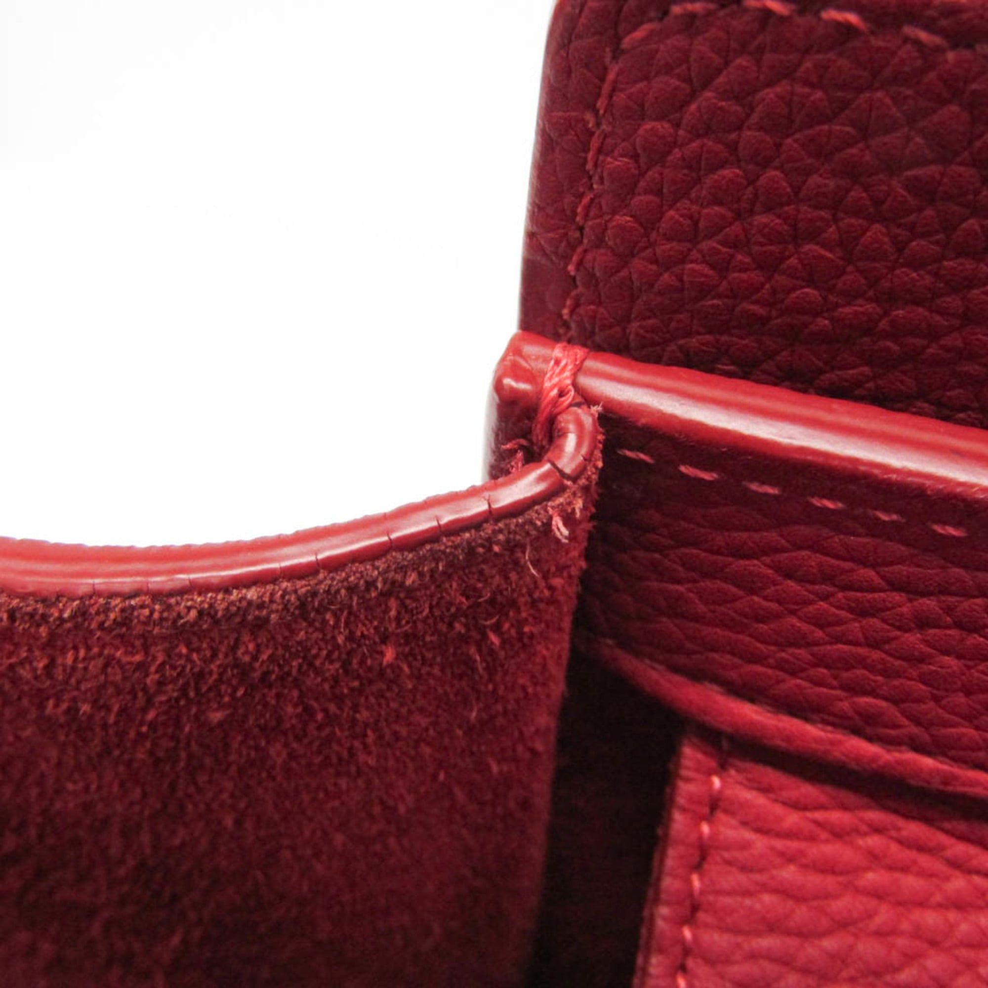 Celine Celine Luggage Micro Shopper 167793 Women's Leather Handbag Red Color Size ONE SIZE - 9 Thumbnail