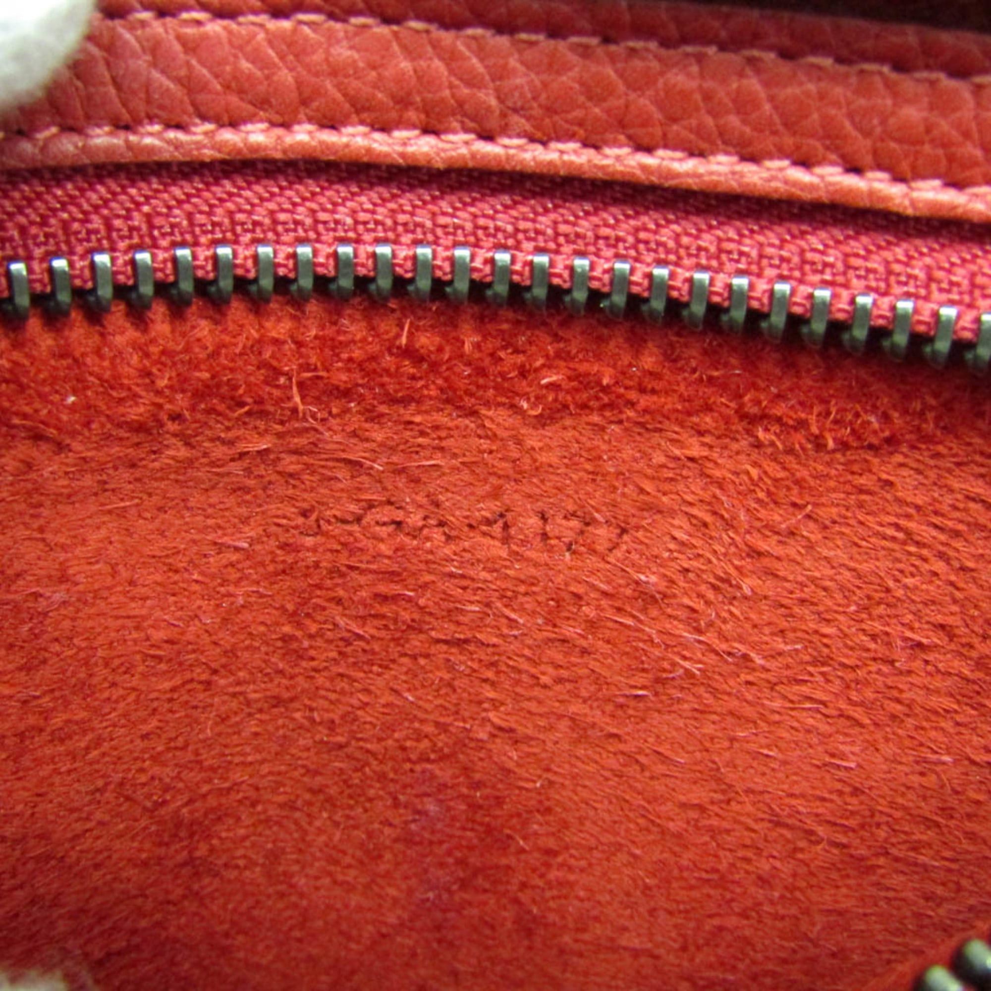 Celine Celine Luggage Micro Shopper 167793 Women's Leather Handbag Red Color Size ONE SIZE - 13 Thumbnail