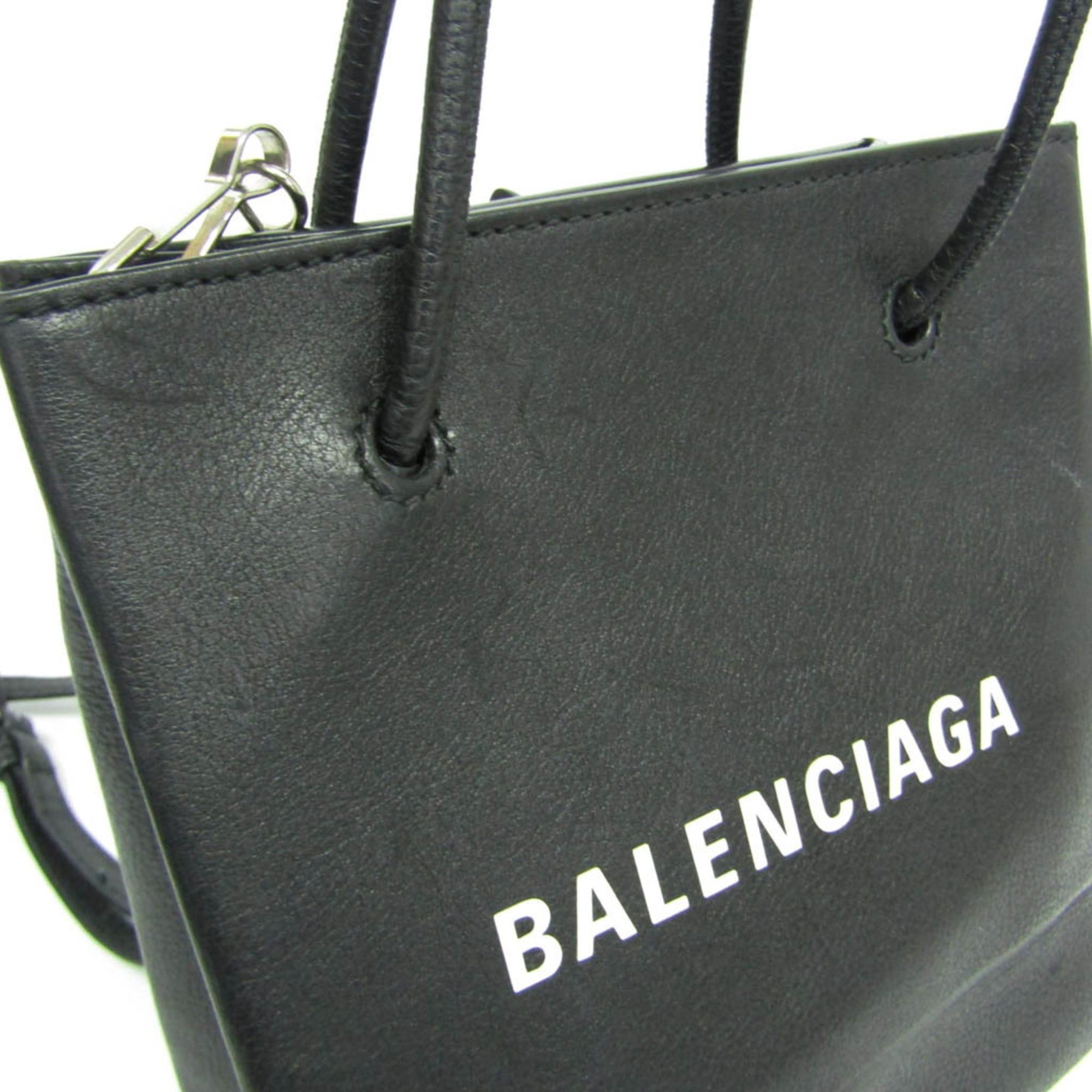 Balenciaga Balenciaga Everyday Shopping Tote XXS 528655 Women's Leather Shoulder Bag,Tote Bag Black Size ONE SIZE - 4 Thumbnail