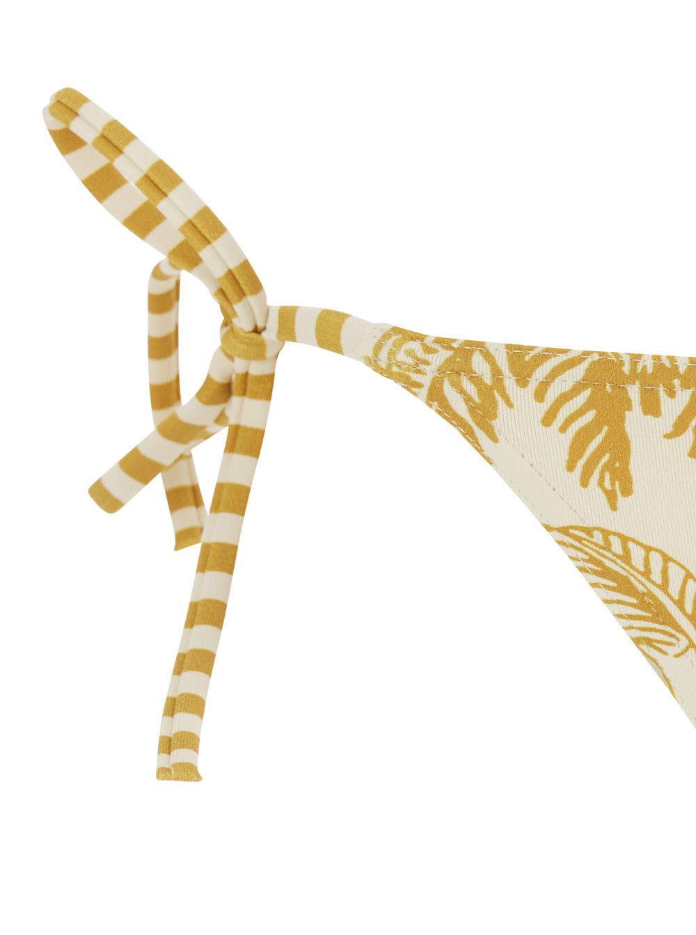 ERES 'Solarium' Yellow Bikini Bottom with Adjustable Tie Closure and All-Over Floral Print in Tech Fabric for Women Size M / US 6-8 / IT 42-44 - 3 Thumbnail