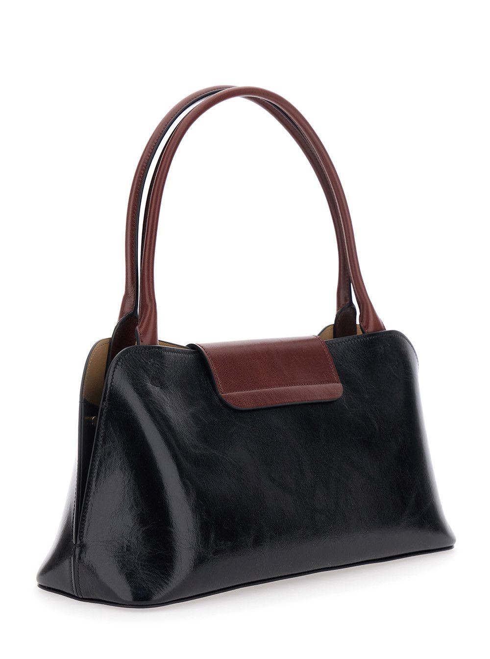 Versace 'Vivien' Black Shoulder Bag with Turn Lock Closure and Medusa Plaque in Leather for Women Size ONE SIZE - 3 Thumbnail