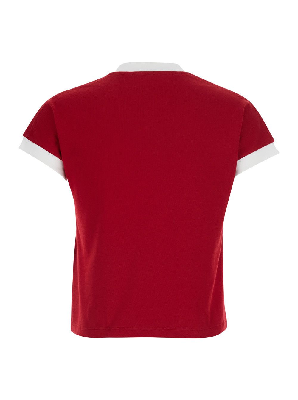 Versace TSHIRT - Red - Logo Print T-Shirt on the Front - Cotton - Men Size M / US 6-8 / IT 42-44 - 2 Thumbnail