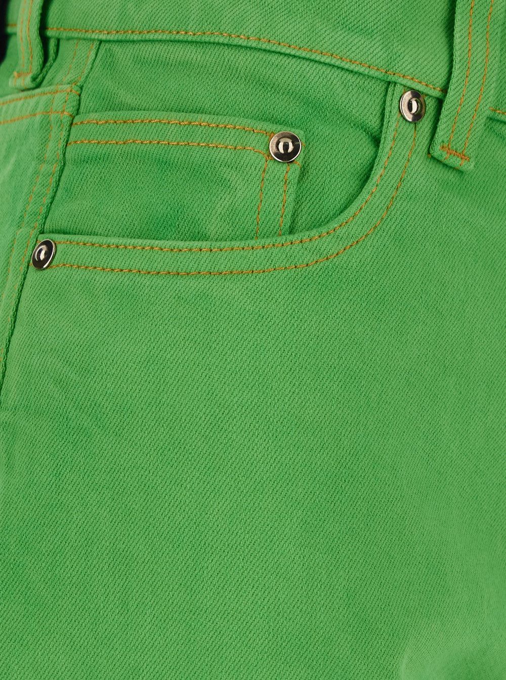 Versace 'Capri' Green Five-Pocket Jeans with Medusa Patch on the Back In cotton for Women Size 28" / US 6 / IT 42 - 3 Thumbnail