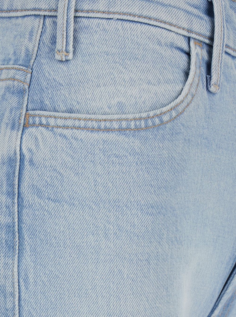 MOTHER Blue Jeans 'THE HUSTLER ROLLER SKIMP FRAY' with Frayed Hem in Cotton Size 30" / US 8 / IT 44 - 3 Thumbnail