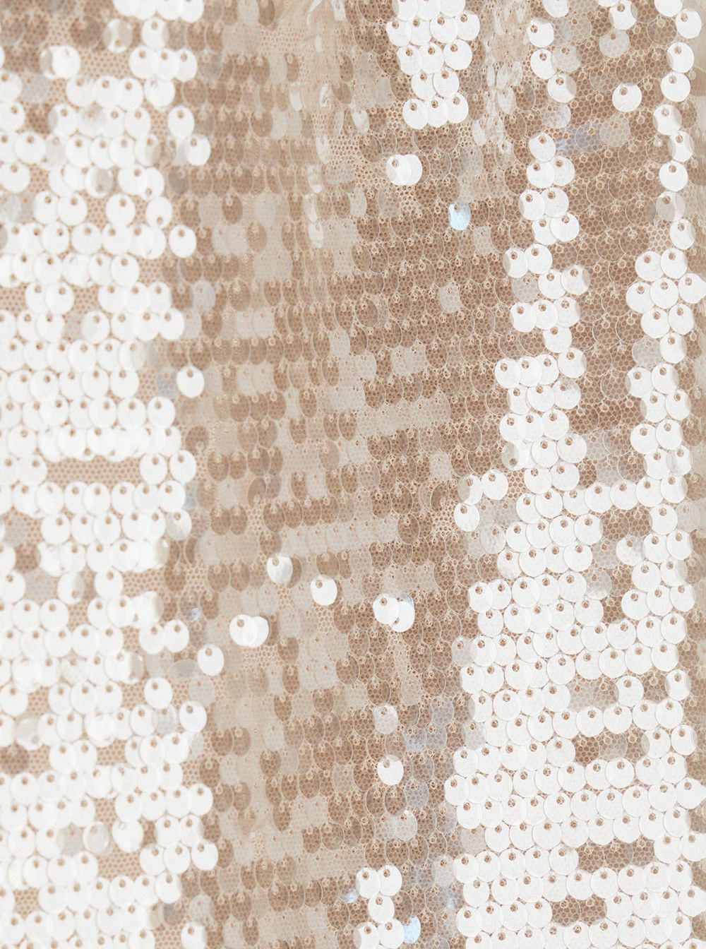 forte_forte Long Dress 'liquid sequins' with White Details in Tech Fabric for Women Size M / US 6-8 / IT 42-44 - 3 Thumbnail