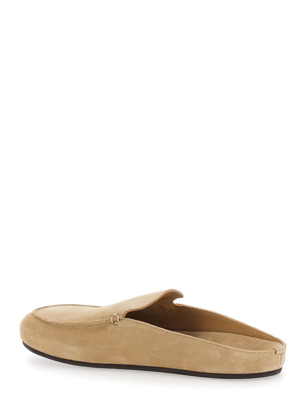 VINNY's Mule 'CAMOSCIO' Beige with Rounded Toe in Suede for Women Size US 10 / EU 43 - 3 Thumbnail