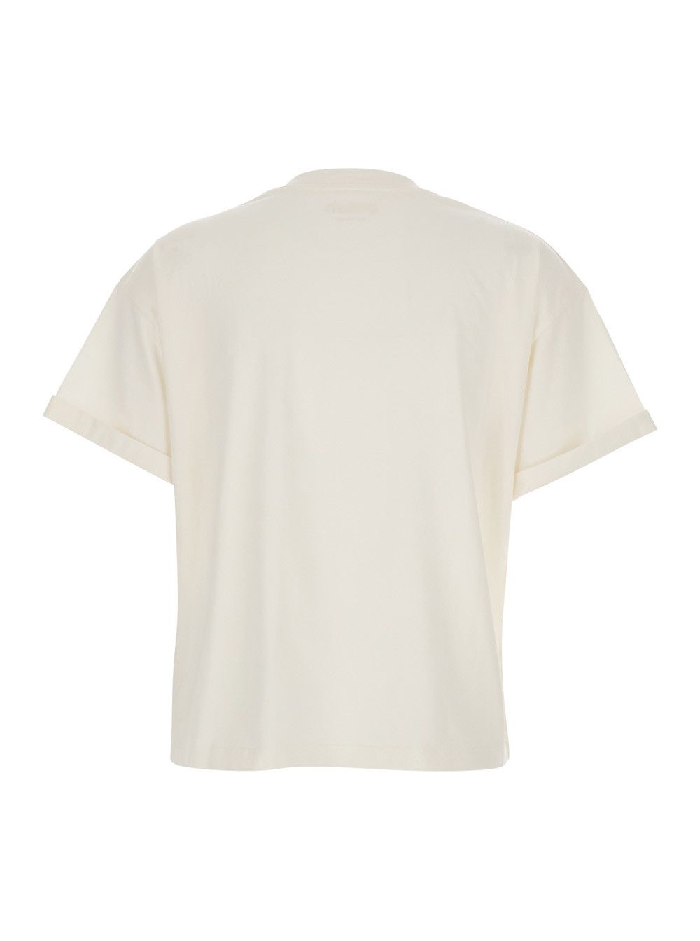 ba&sh "Rosie" White T-Shirt with Round Neck and Short Sleeves in Cotton Woman Size S / US 4 / IT 40 - 2 Thumbnail