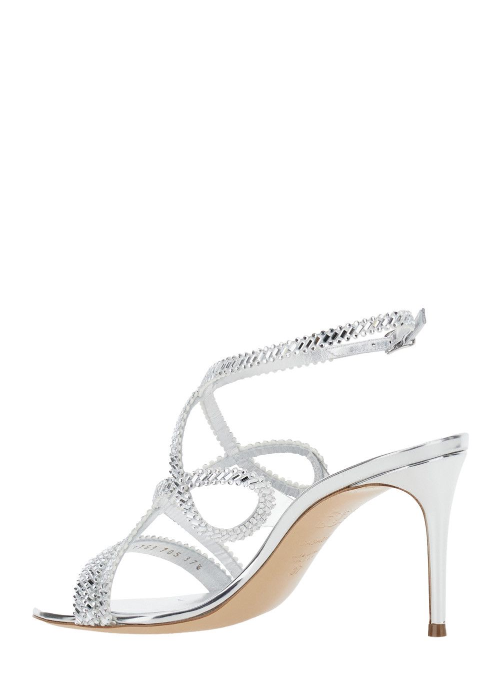Casadei Metallic 'JOSEPHINE HEEL' Heeled Sandals for Women Size US 9 / IT 39 - 3 Thumbnail