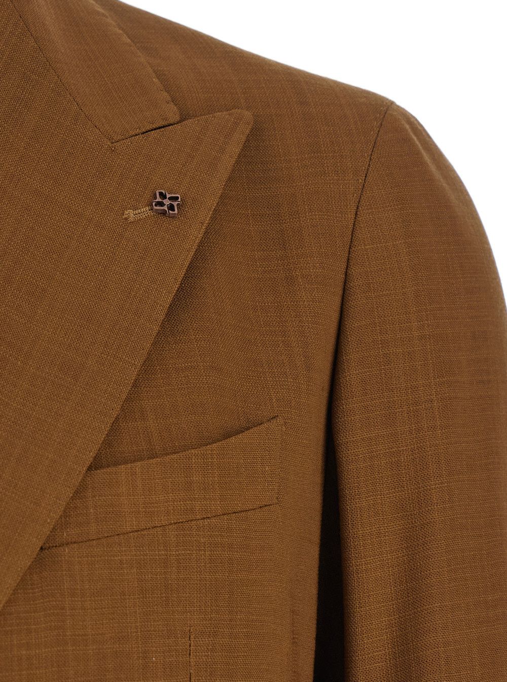 Tagliatore Brown Double-breasted Jacket with Peak Revers in wool for Men Size US L / EU 52-54 / 3 - 3 Thumbnail
