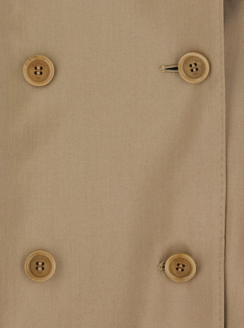 Max Mara MXSNURAGHE Beige Dress with Front Closure in Wool and Silk for Women Size M / US 6-8 / IT 42-44 - 3 Thumbnail