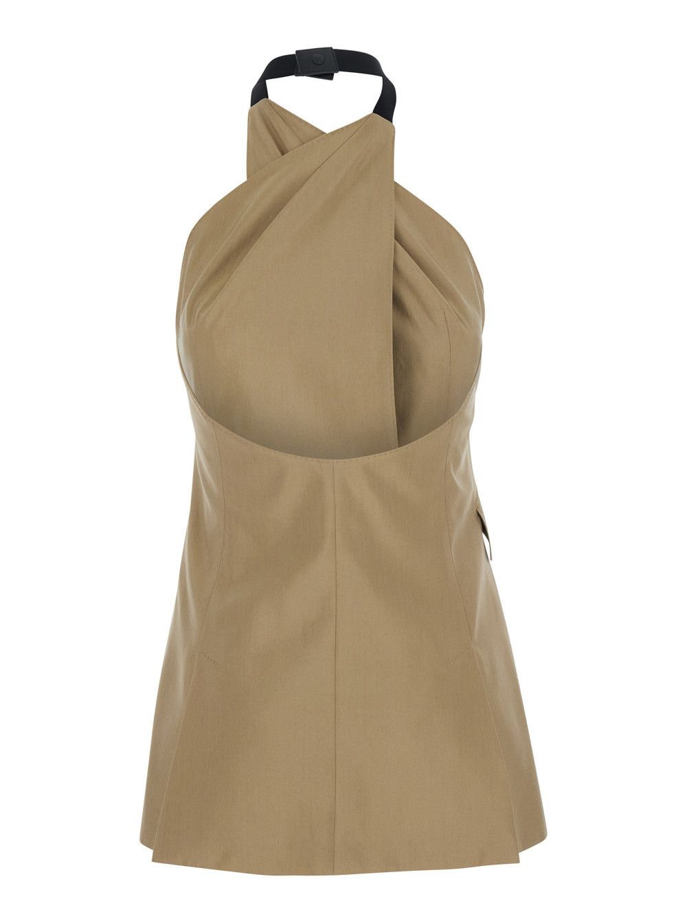 Max Mara MXSNURAGHE Beige Dress with Front Closure in Wool and Silk for Women Size M / US 6-8 / IT 42-44 - 2 Thumbnail