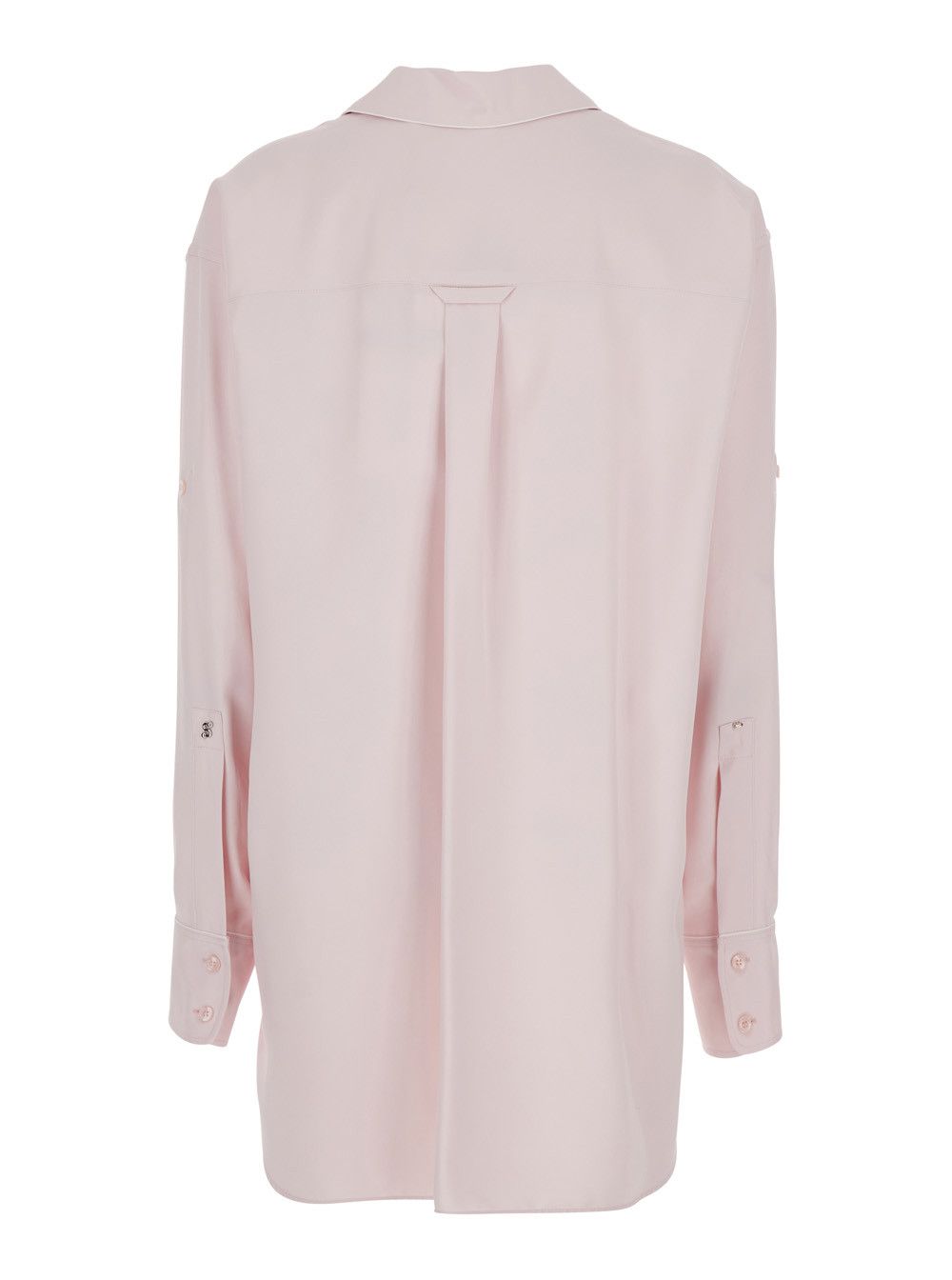 Sportmax Dress 'SPXCOCCO' Pink with V-Neck and Long Sleeves in Viscose Women Size M / US 6-8 / IT 42-44 - 2 Thumbnail