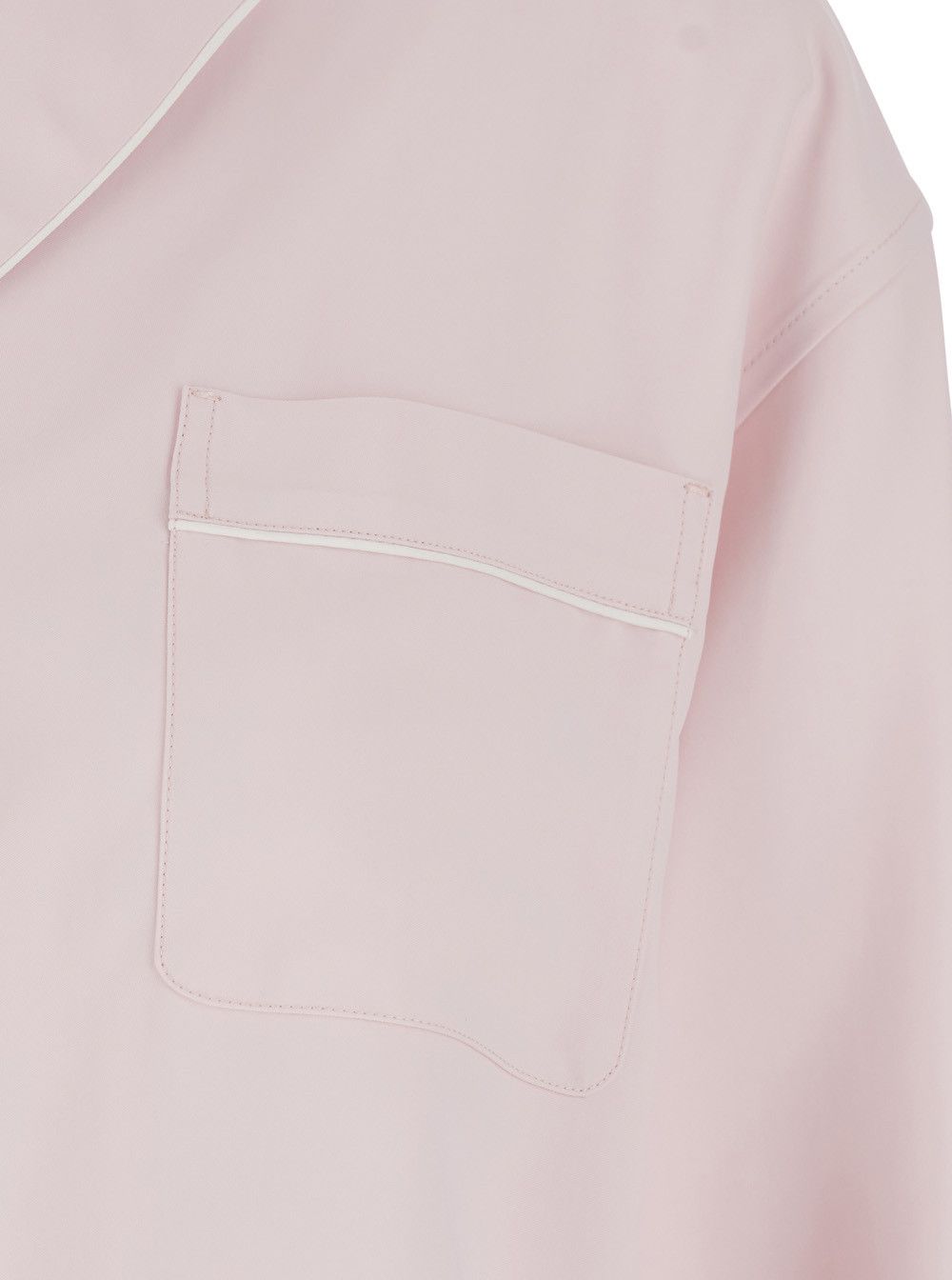 Sportmax Dress 'SPXCOCCO' Pink with V-Neck and Long Sleeves in Viscose Women Size M / US 6-8 / IT 42-44 - 3 Thumbnail