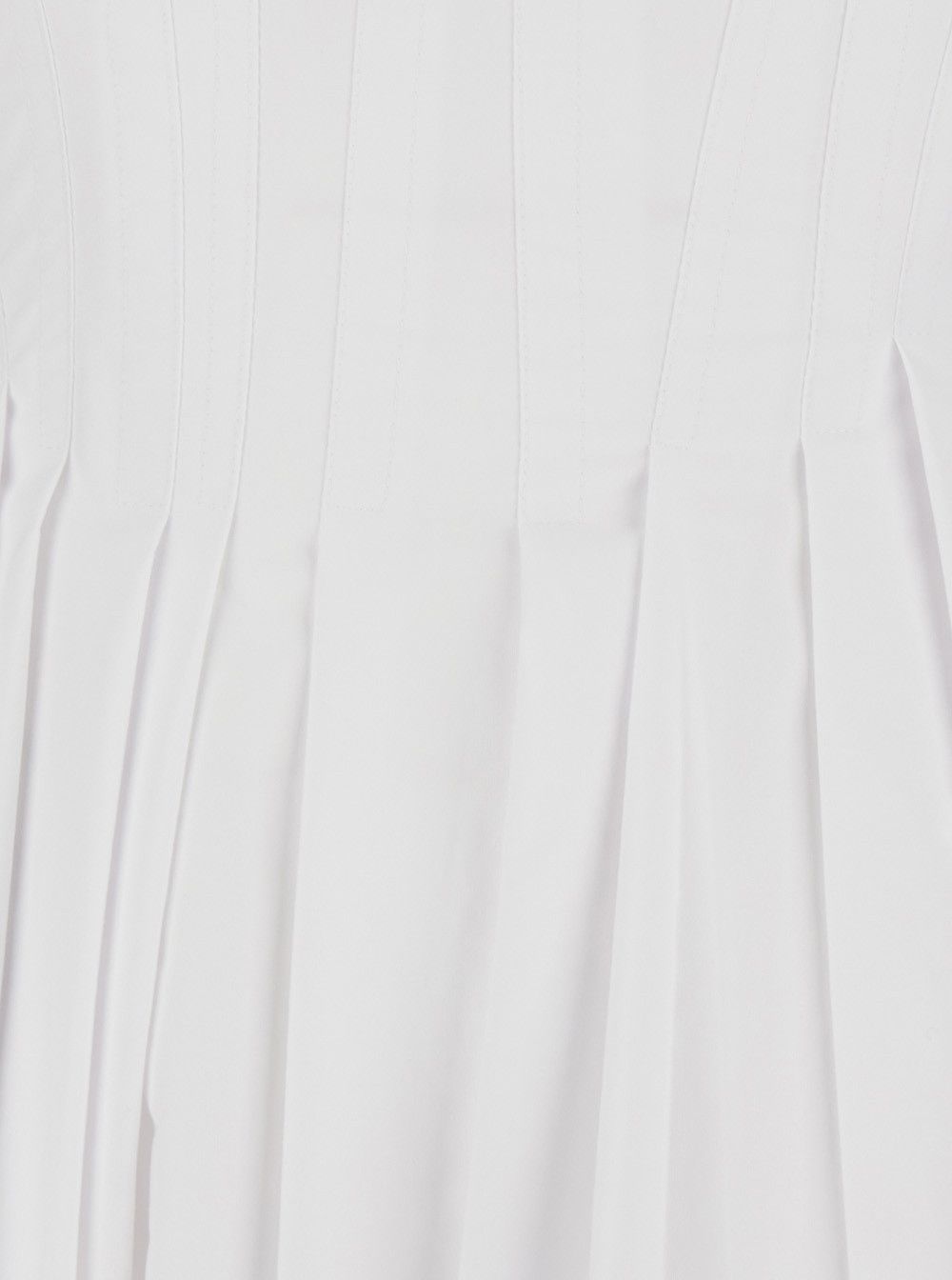 Sportmax Dress 'SPXGIRO' White with Round Neck and Short Sleeves in Cotton for Women Size M / US 6-8 / IT 42-44 - 3 Thumbnail