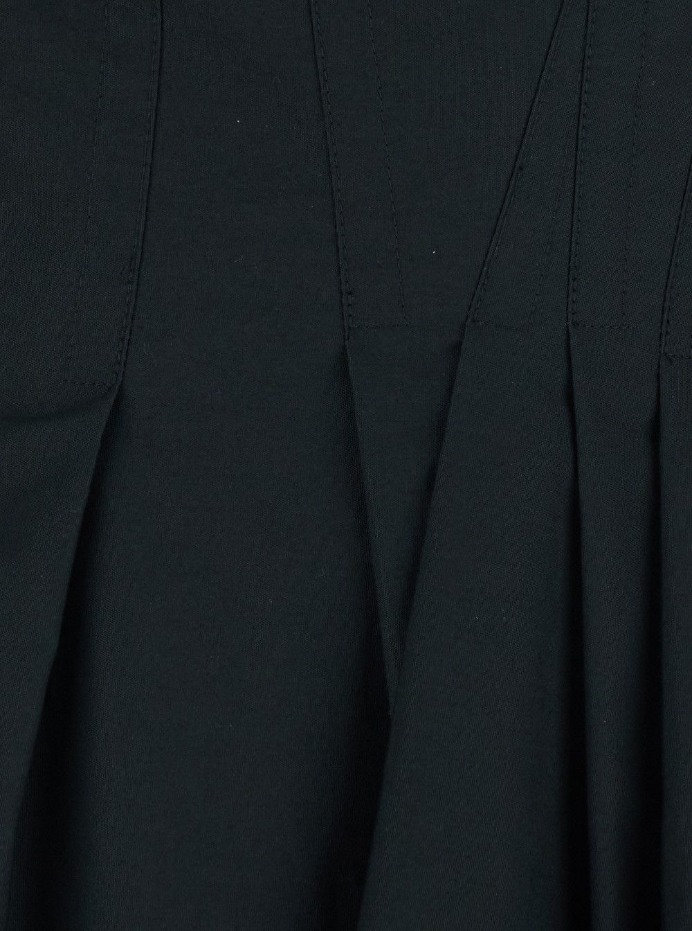 Sportmax Dress 'SPXARA' Black with V-neck and Long Sleeves in Cotton for Women Size M / US 6-8 / IT 42-44 - 3 Thumbnail