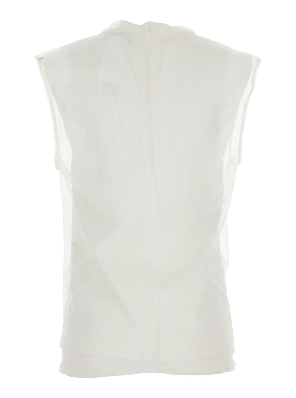Sportmax SPSGENERO White Shirt with Long Sleeves and Pointed Collar in Polyamide for Women Size S / US 4 / IT 40 - 2 Thumbnail