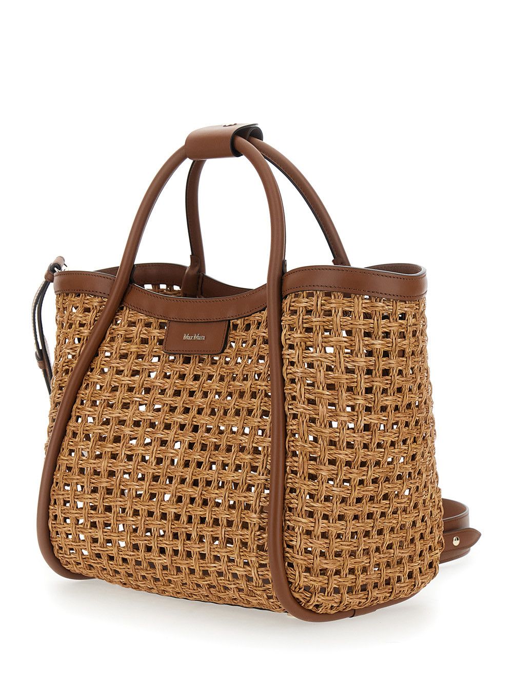 Max Mara Handbag 'MXAMARIN' Beige with leather details and zip closure in Polyamide Women Size ONE SIZE - 2 Thumbnail