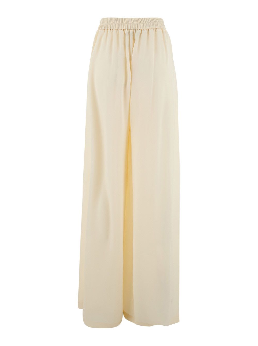 Missoni ASPEN PANT - White high-waisted pants with front pockets - Acetate and Silk - Women Size 28" / US 6 / IT 42 - 2 Thumbnail