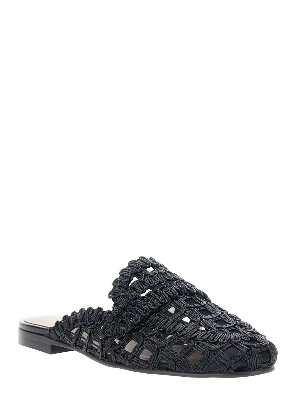 TWINSET Black MULE with Fabric Upper and Rubber Sole for Women Size US 11 / IT 41 - 2 Thumbnail