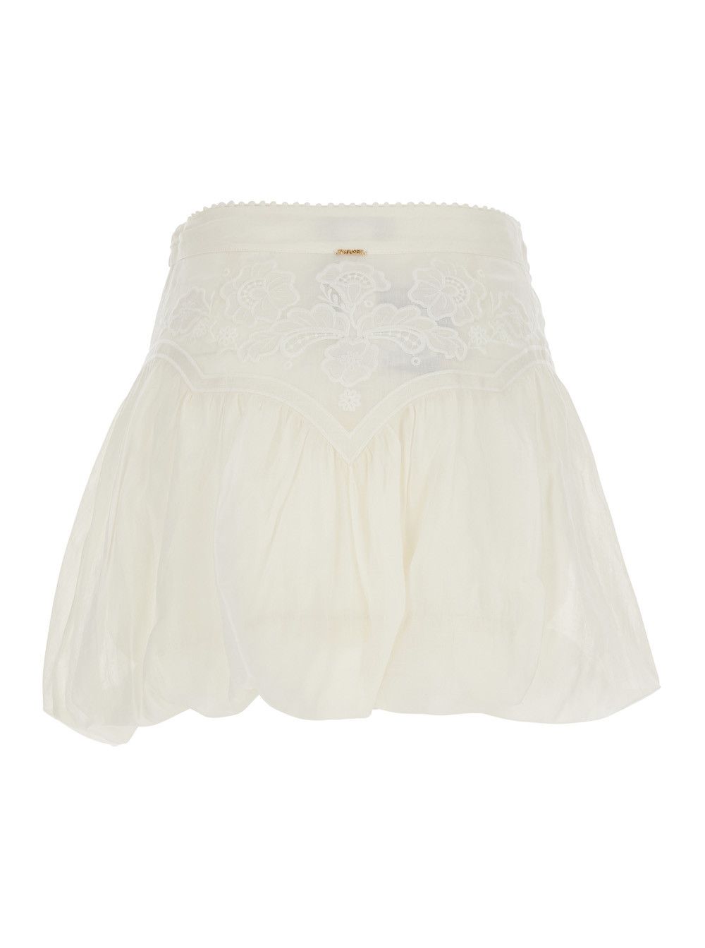 TWINSET Dress 'EMBROIDERY' with White Ramie Embroidery for Women Size 28" / US 6 / IT 42 - 2 Thumbnail