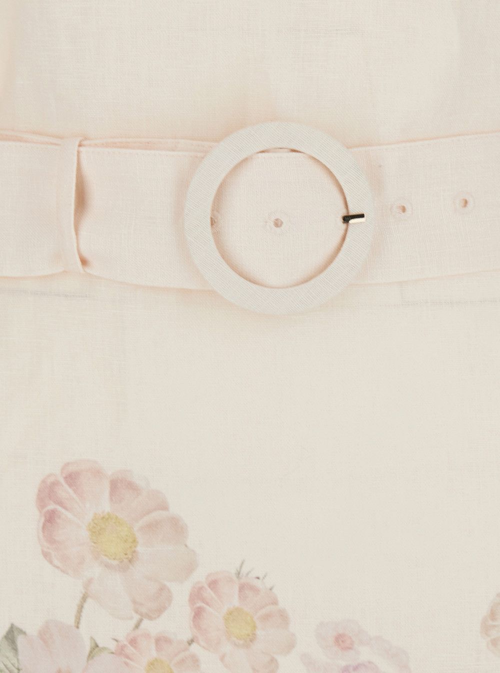 TWINSET Dress 'FLOWER PRINT' Beige with Floral Print in Linen Women Size M / US 6-8 / IT 42-44 - 3 Thumbnail