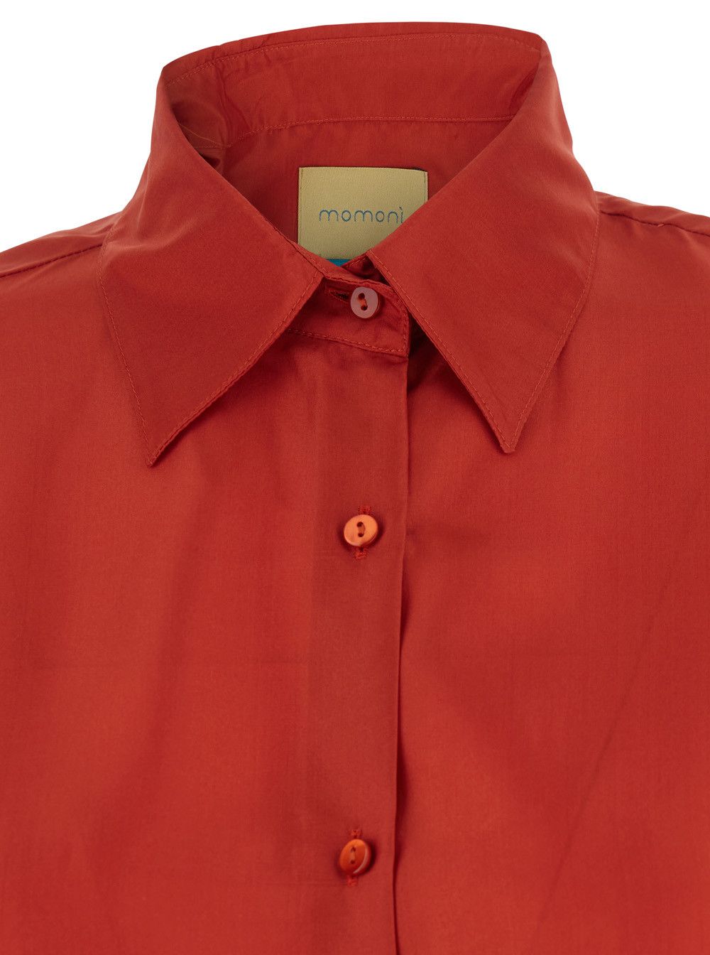 Missoni Orange Silk Classic Collar Shirt for Women Size M / US 6-8 / IT 42-44 - 3 Thumbnail