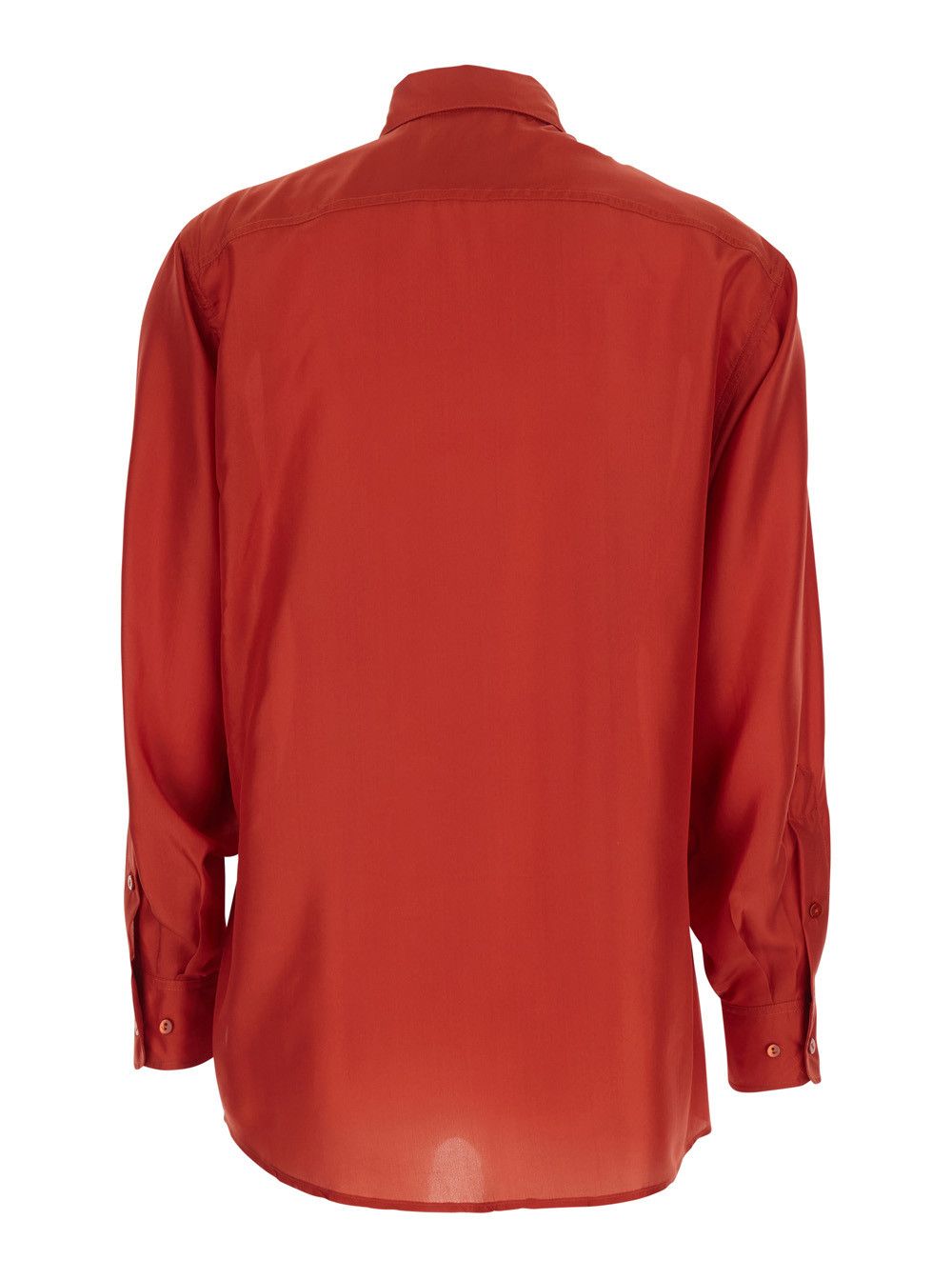 Missoni Orange Silk Classic Collar Shirt for Women Size M / US 6-8 / IT 42-44 - 2 Thumbnail