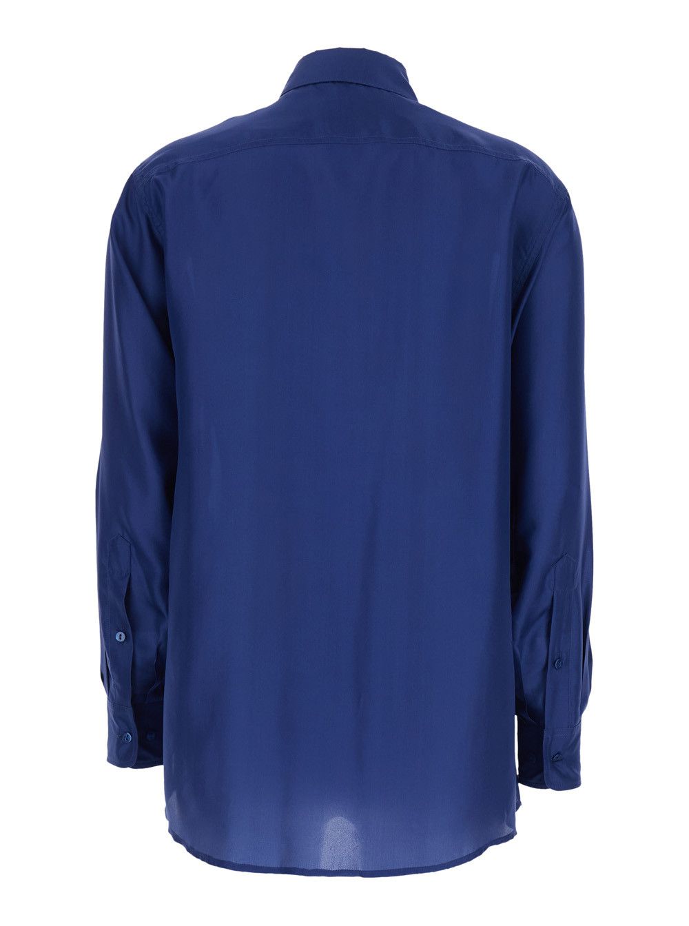 Missoni Blue Silk Classic Collar Shirt for Women Size M / US 6-8 / IT 42-44 - 2 Thumbnail