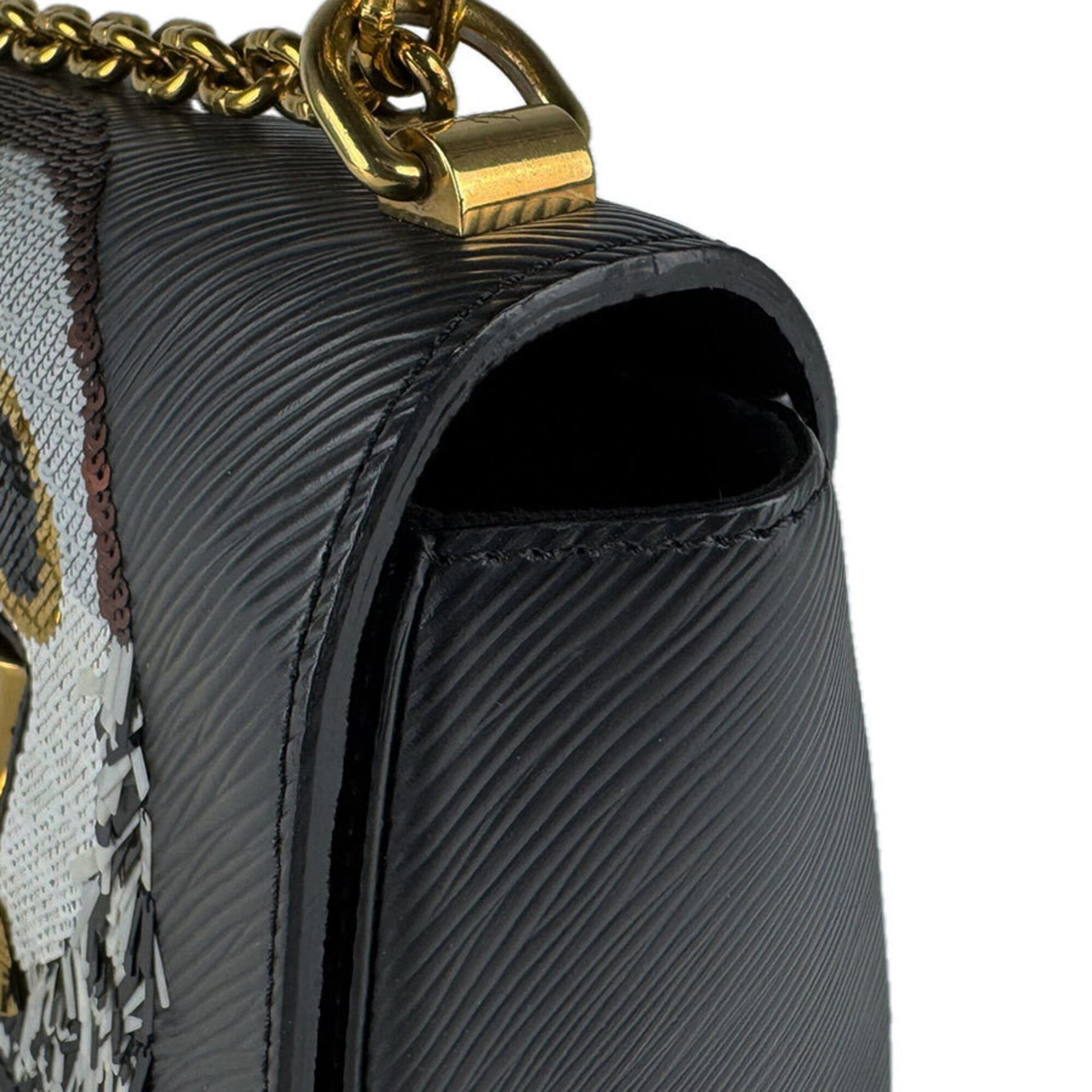 Louis Vuitton Louis Vuitton Shoulder Bag Epi Twist MM Leather Black Gold Women's M41867 z9737 Size ONE SIZE - 7 Thumbnail