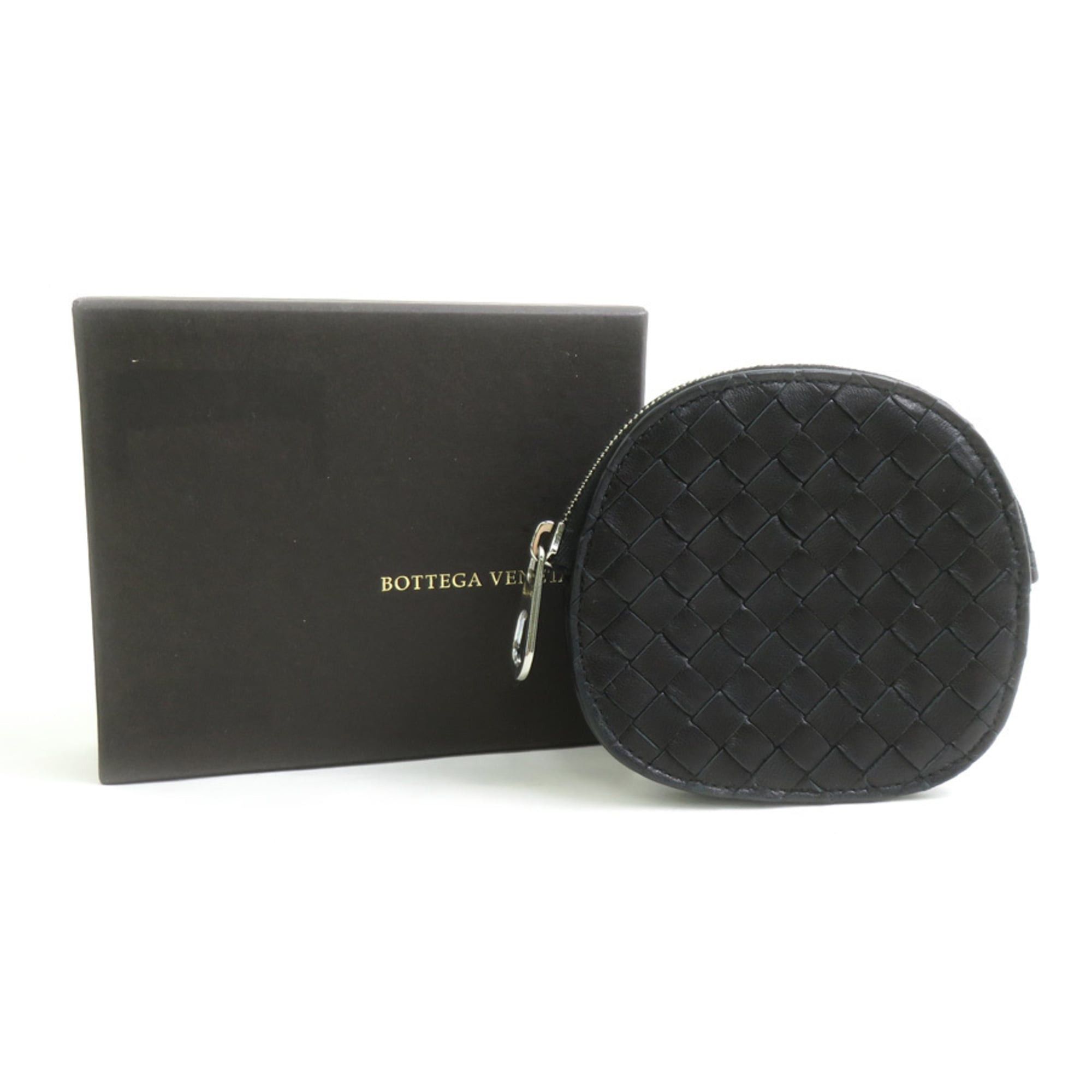 Bottega Veneta Bottega Veneta wallet/coin purse, Intrecciato leather, black, men's/women's, r11209j Size ONE SIZE - 8 Thumbnail