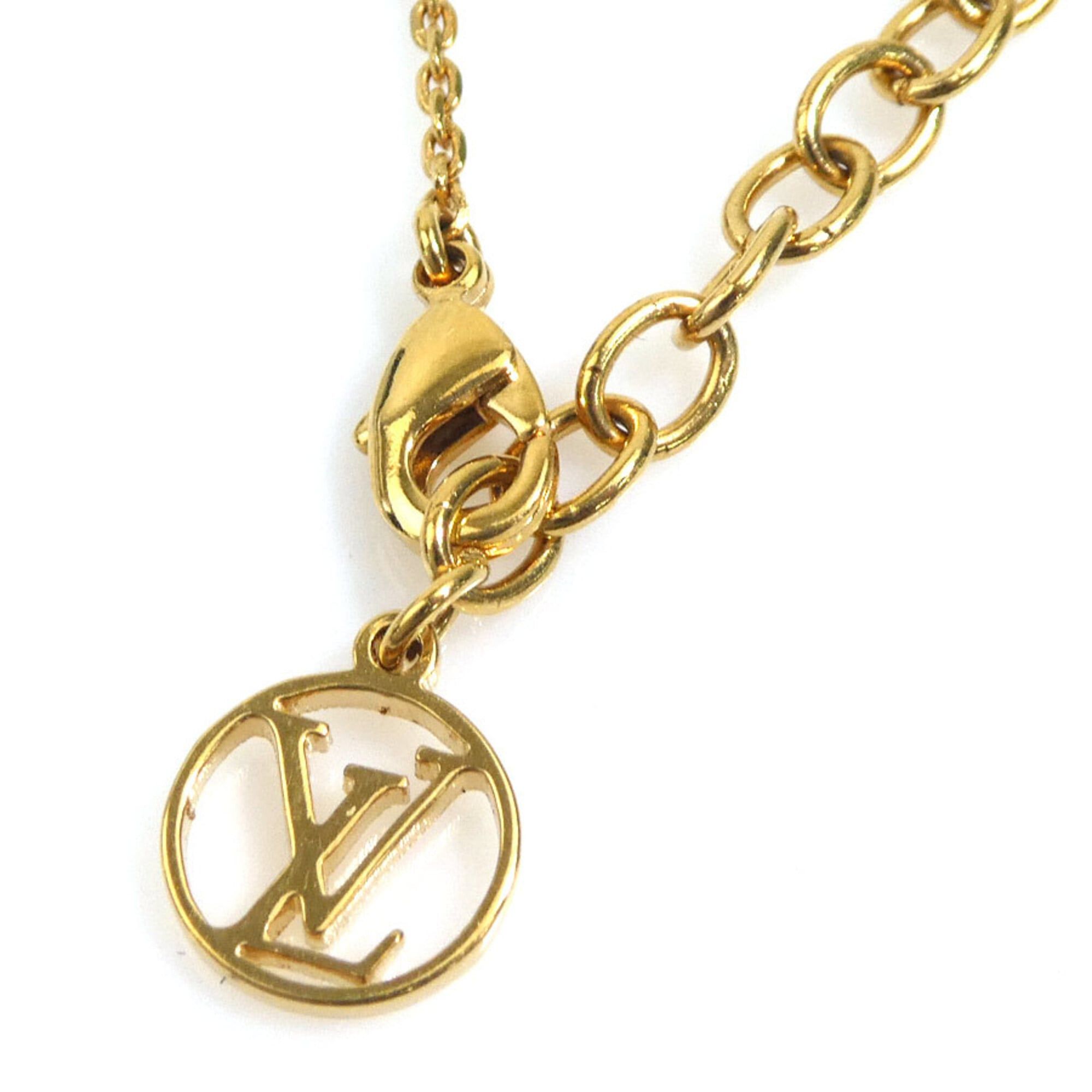 Louis Vuitton Louis Vuitton Necklace LV&ME D Metal Gold Men's Women's M61059 r11194a Size ONE SIZE - 6 Thumbnail
