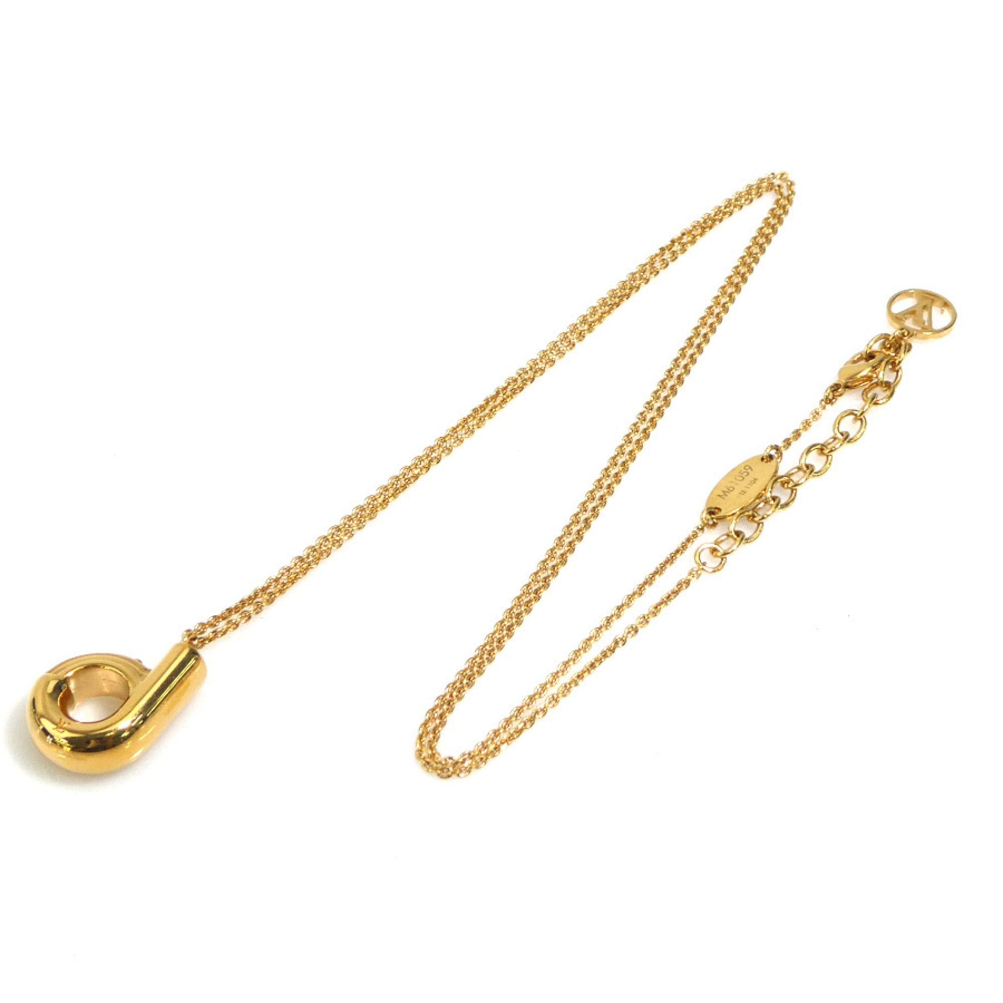 Louis Vuitton Louis Vuitton Necklace LV&ME D Metal Gold Men's Women's M61059 r11194a Size ONE SIZE - 9 Thumbnail