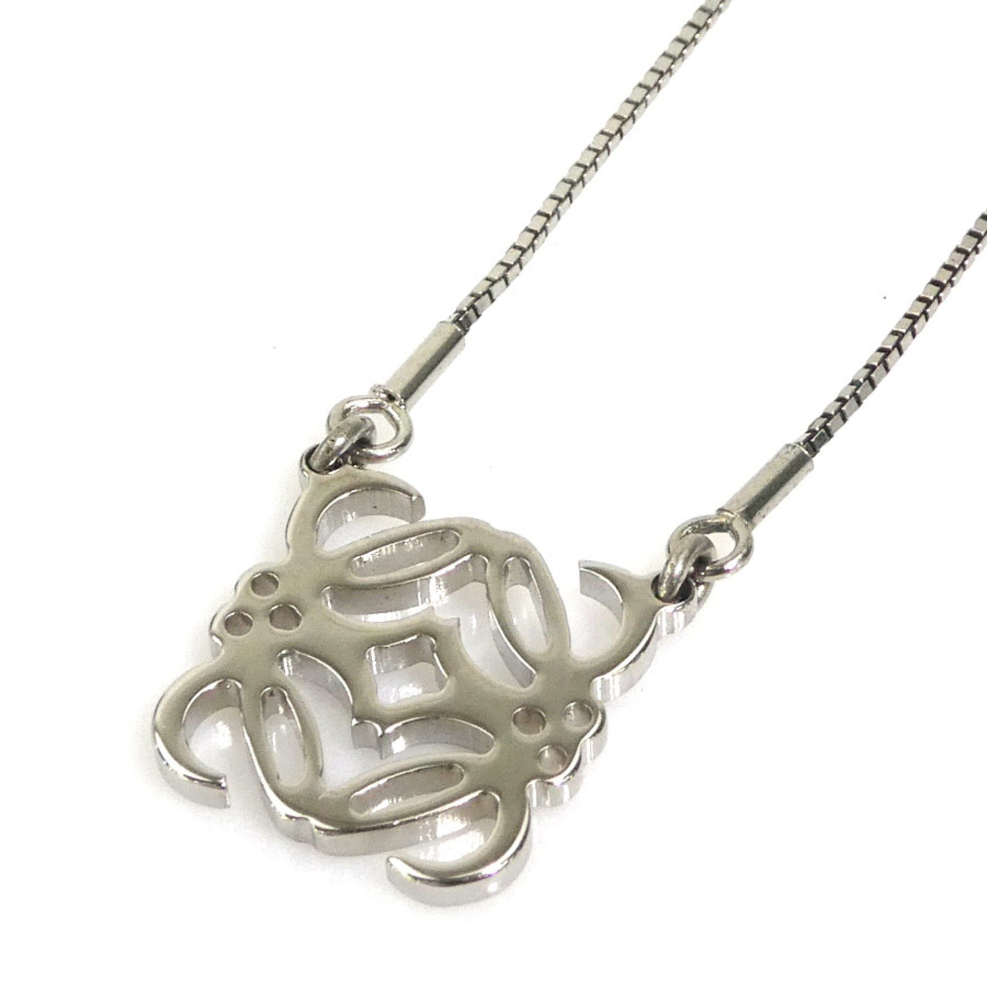 Loewe Loewe Anagram Metal Silver Necklace for Women (r11195i) Size ONE SIZE - 4 Thumbnail