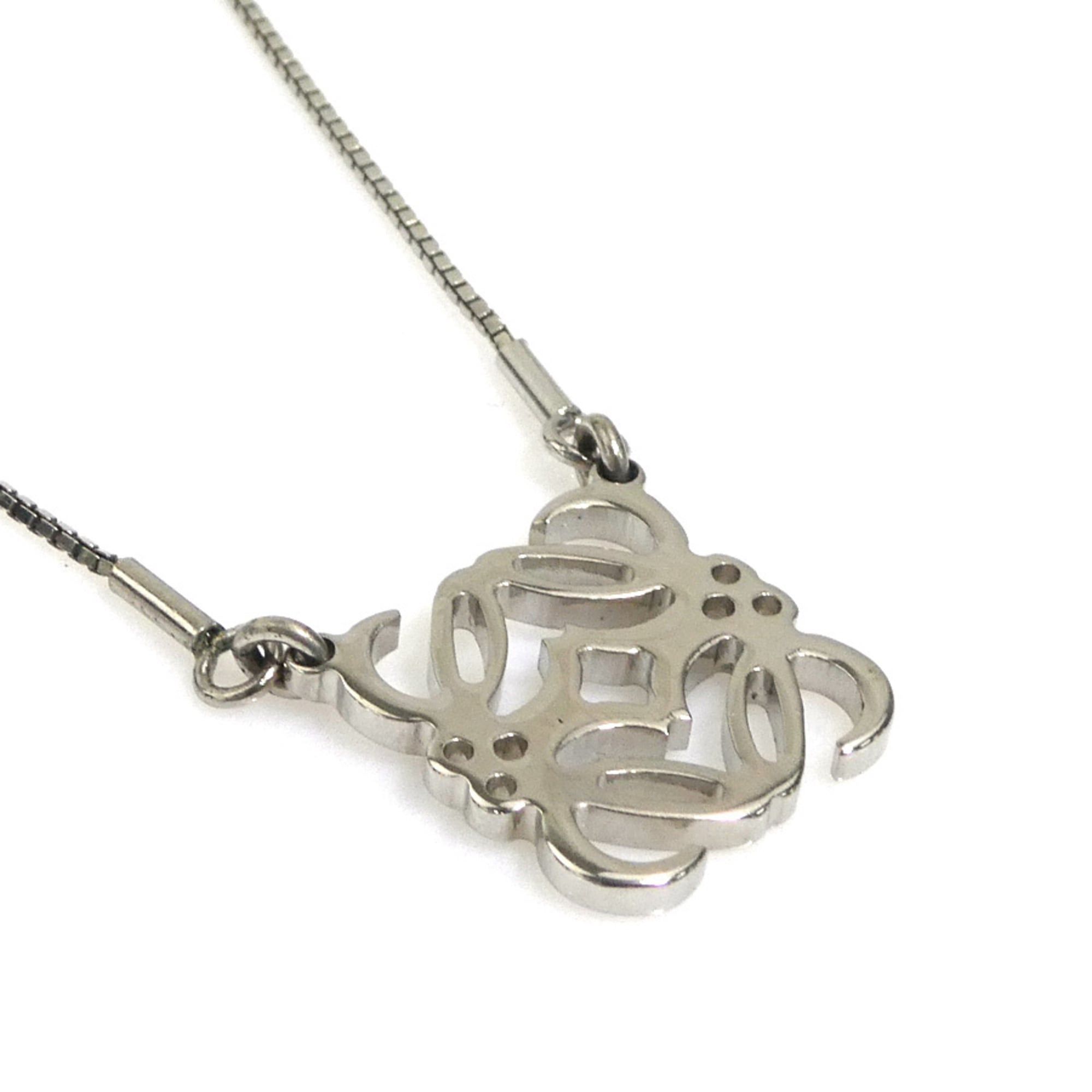 Loewe Loewe Anagram Metal Silver Necklace for Women (r11195i) Size ONE SIZE - 2 Thumbnail