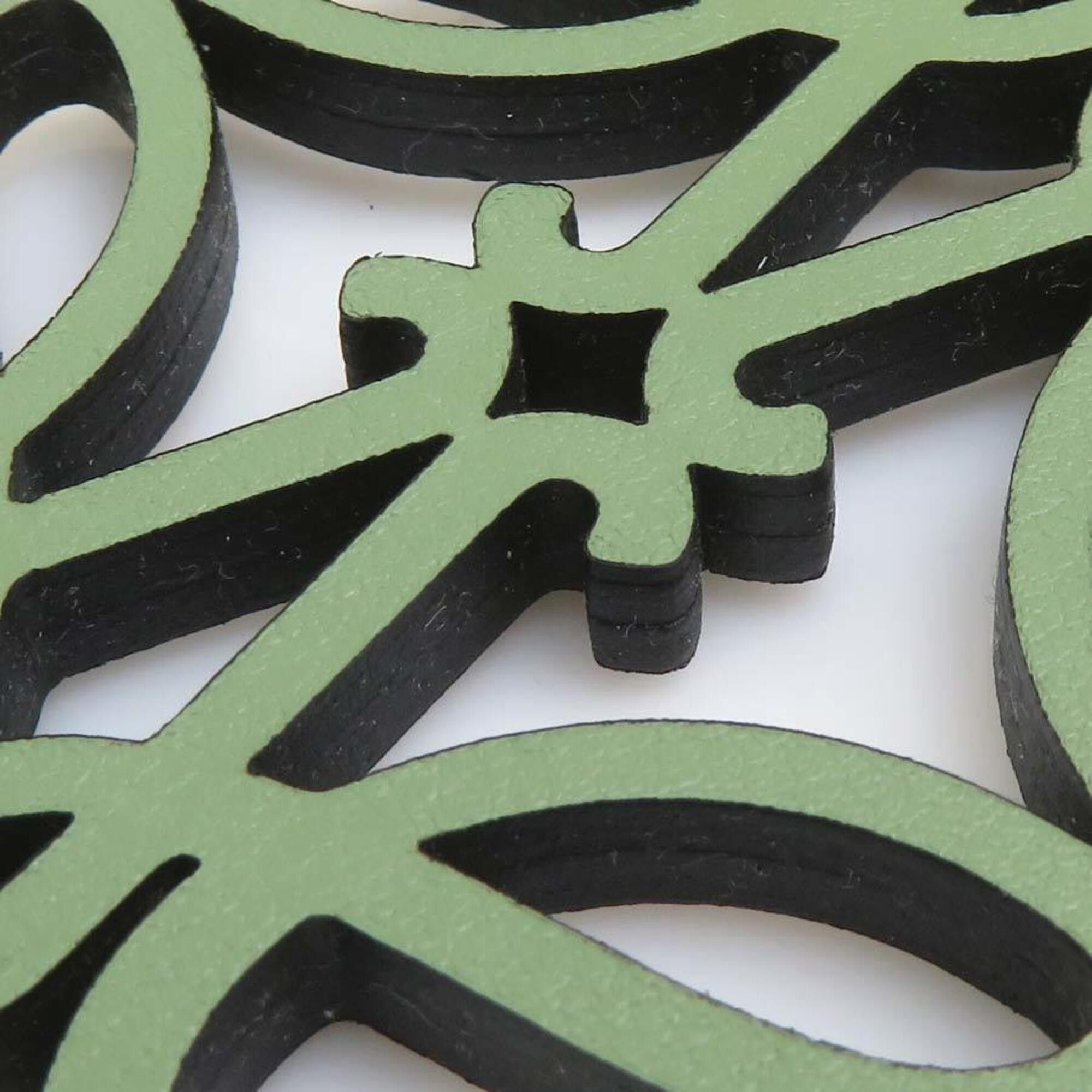 Loewe Loewe Charm Keyring Anagram Leather Metal Green Men's Women's r11202j Size ONE SIZE - 5 Thumbnail