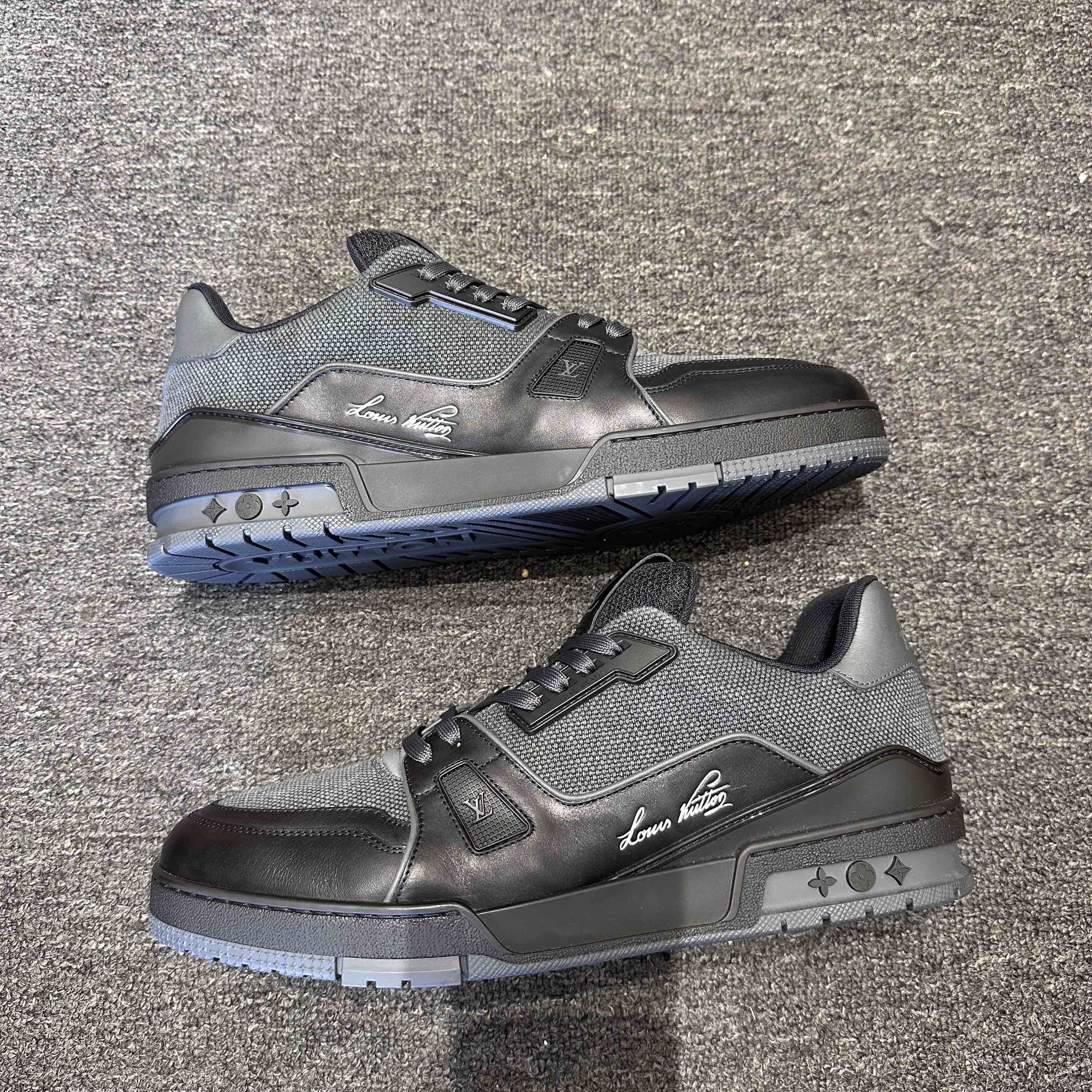 Louis Vuitton Louis Vuitton Mesh Leather Low-Top Sneakers US 12 Size US 12 / EU 45 - 7 Thumbnail
