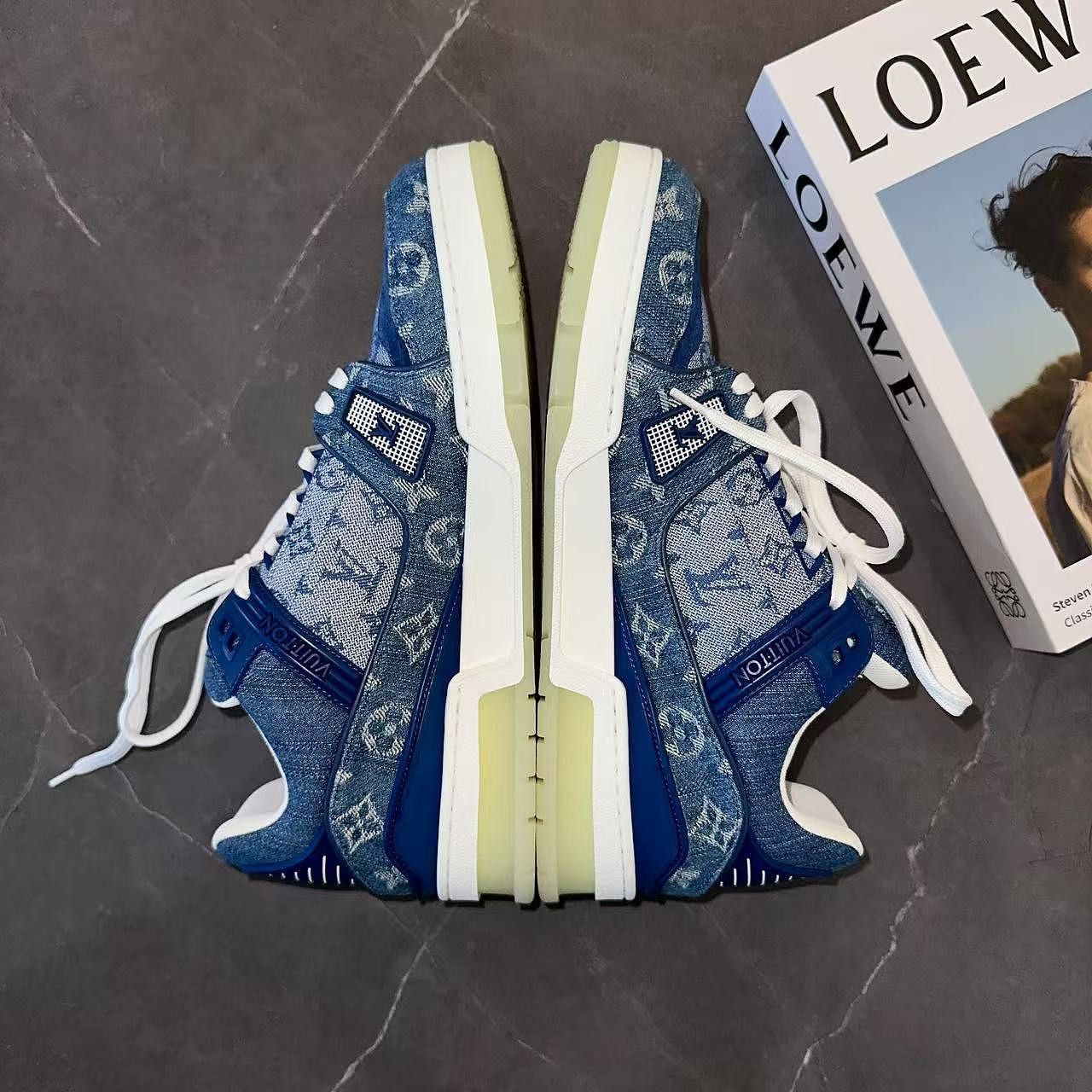 Louis Vuitton Louis Vuitton Monogram Denim Trainers Size 8 Size US 8 / EU 41 - 6 Thumbnail