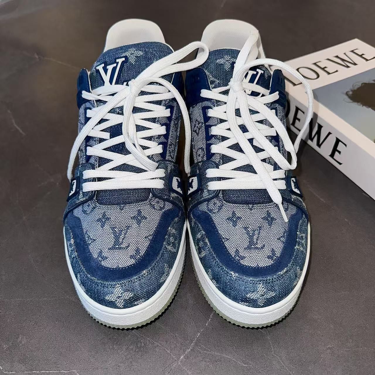 Louis Vuitton Louis Vuitton Monogram Denim Trainers Size 8 Size US 8 / EU 41 - 2 Thumbnail