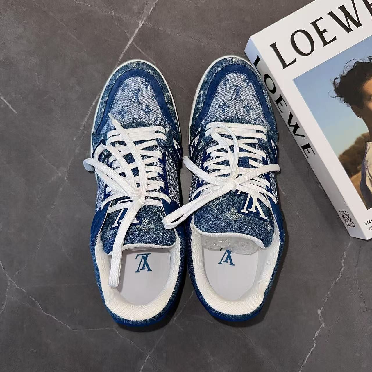 Louis Vuitton Louis Vuitton Monogram Denim Trainers Size 8 Size US 8 / EU 41 - 8 Thumbnail