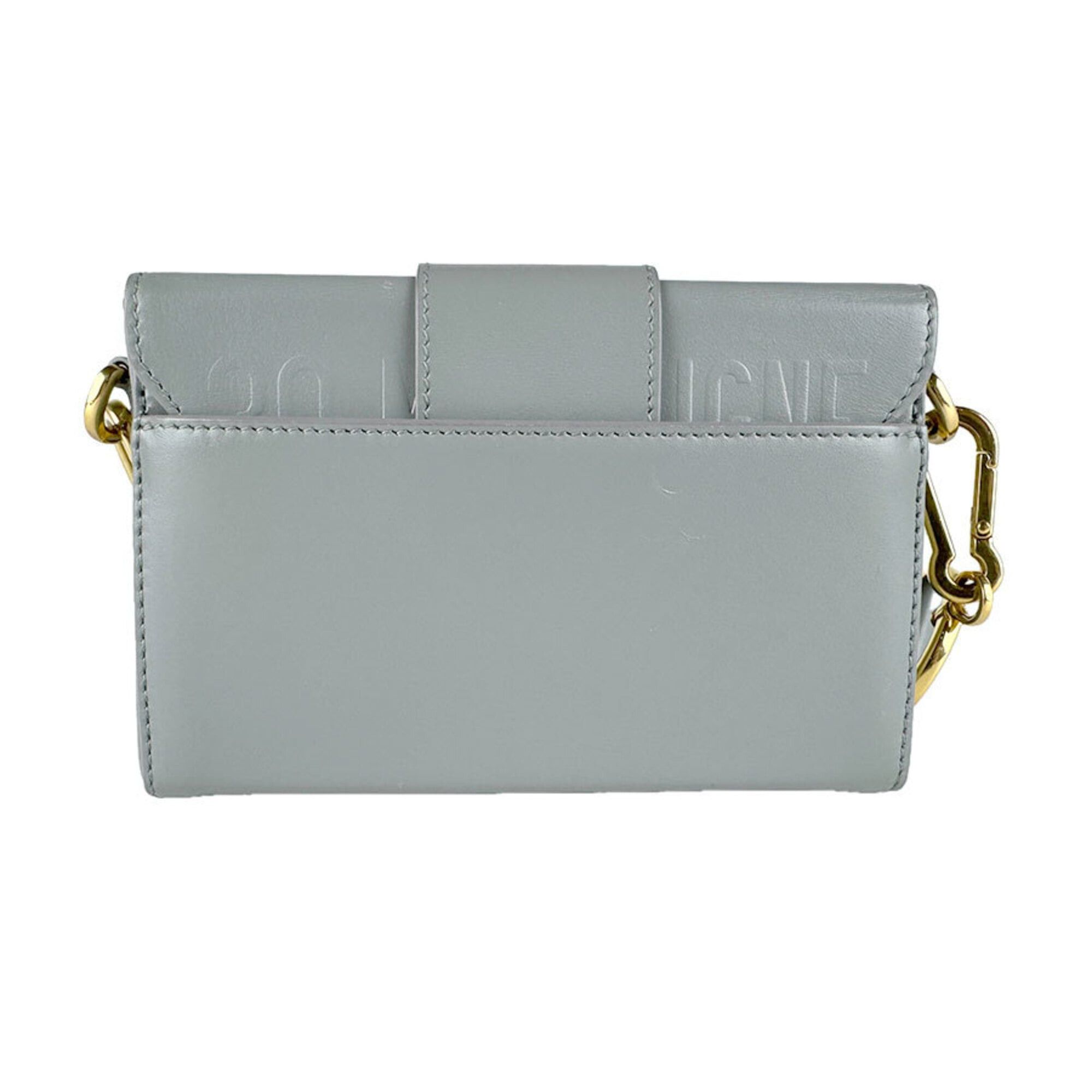 Dior Christian Dior 30 Montaigne Leather Shoulder Bag, Gray Gold, Women's (z9722) Size ONE SIZE - 3 Thumbnail