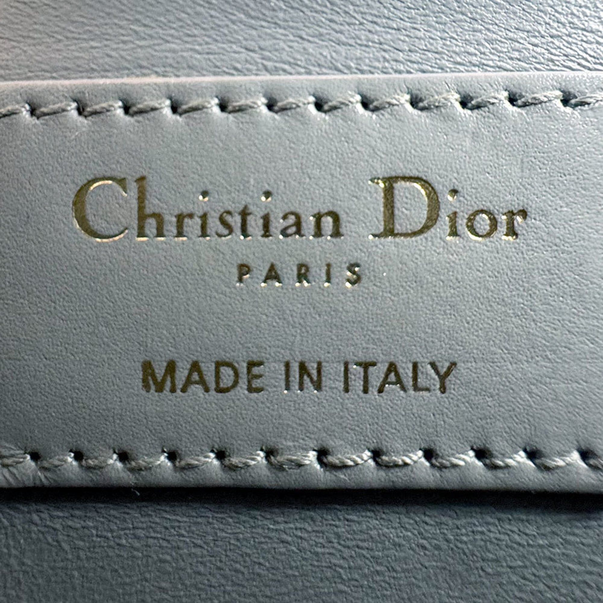 Dior Christian Dior 30 Montaigne Leather Shoulder Bag, Gray Gold, Women's (z9722) Size ONE SIZE - 11 Thumbnail