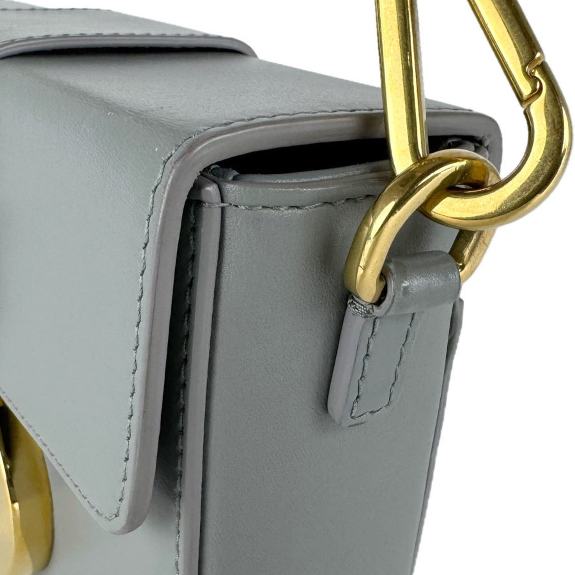 Dior Christian Dior 30 Montaigne Leather Shoulder Bag, Gray Gold, Women's (z9722) Size ONE SIZE - 7 Thumbnail
