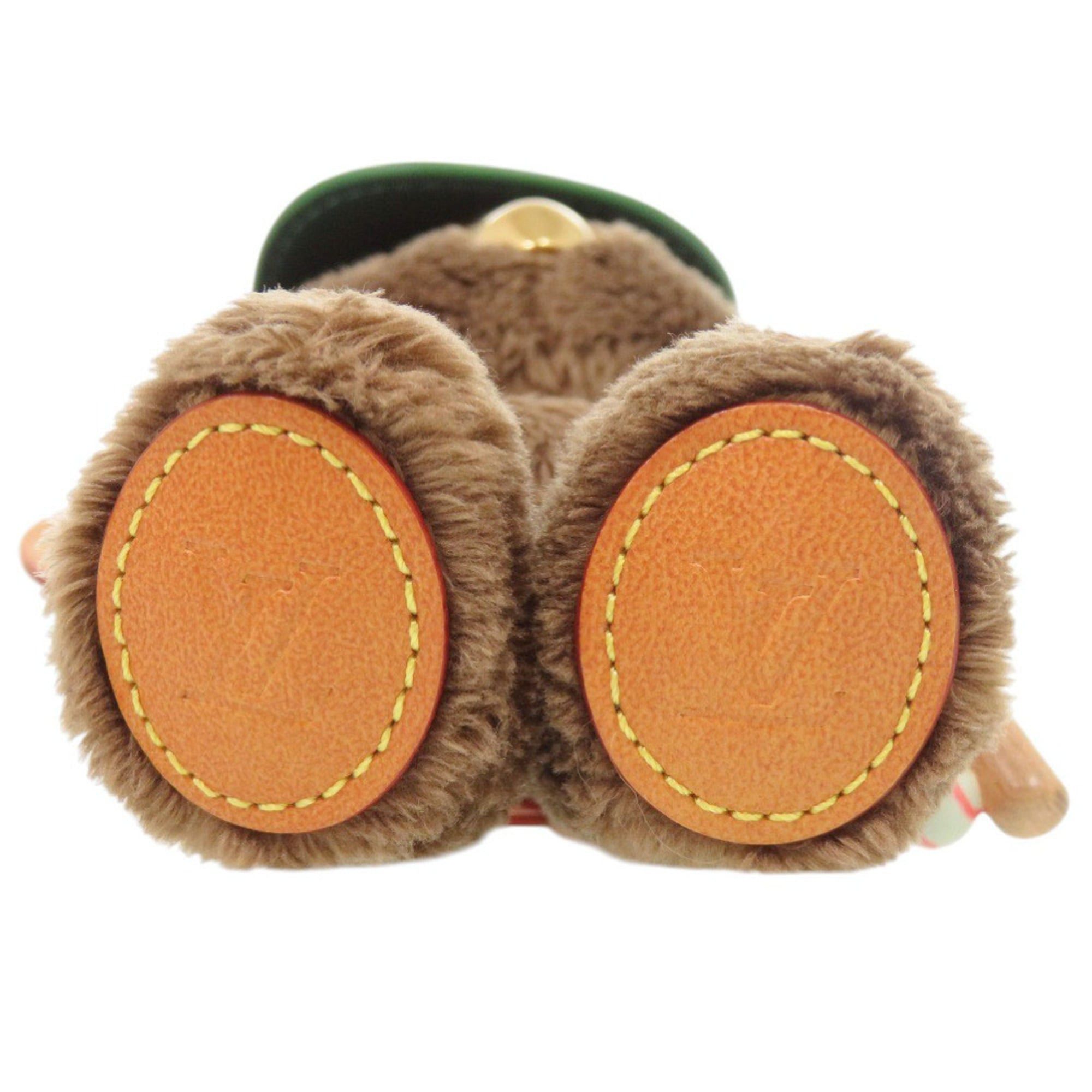 Louis Vuitton Louis Vuitton Bear Baseball M03177 Faux Fur Brown Keychain Accessory Bag Charm LV 0469 LOUIS VUITTON Size ONE SIZE - 4 Thumbnail